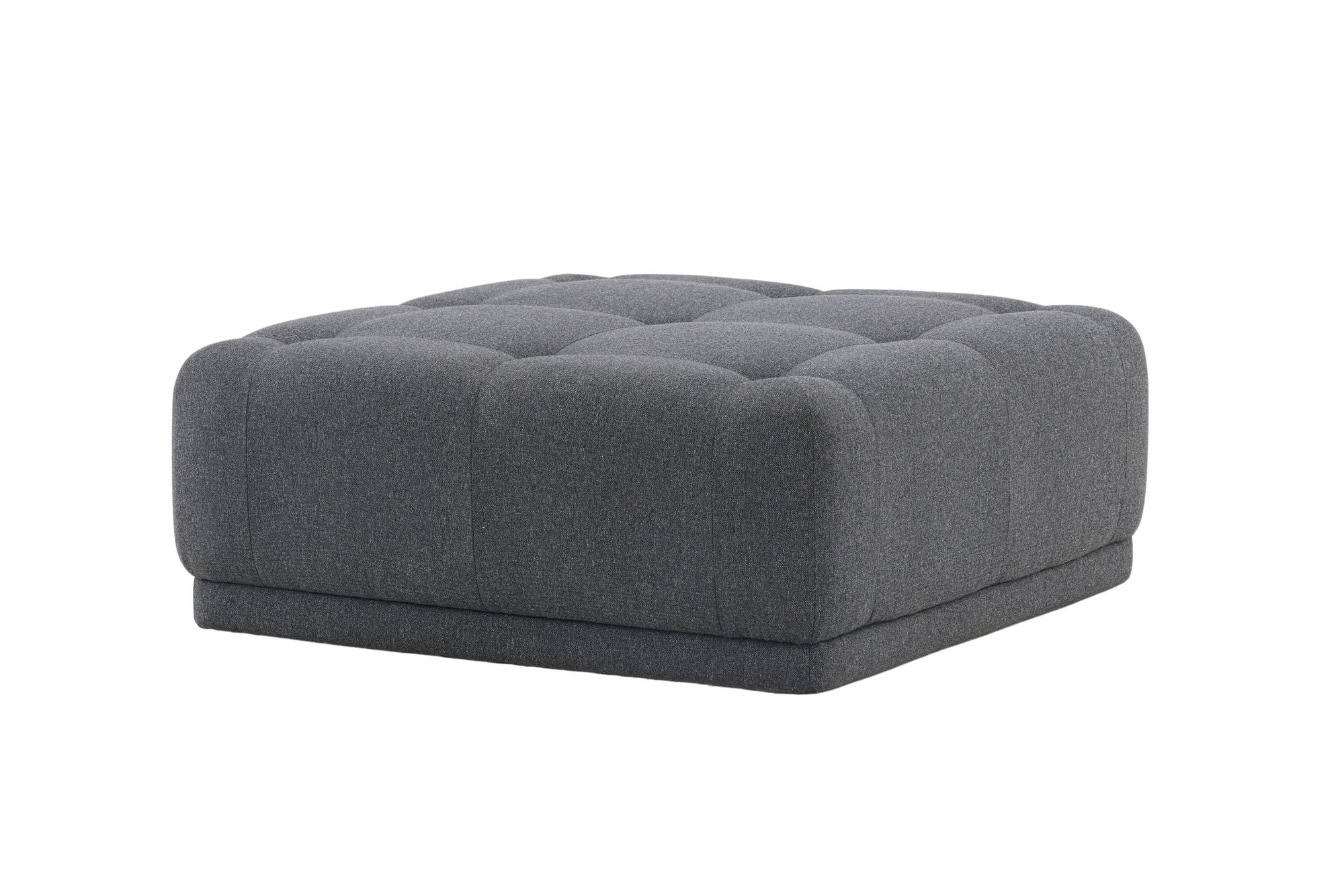Venture Home Turin Pouf - Dark grey / Dark grey Fabric