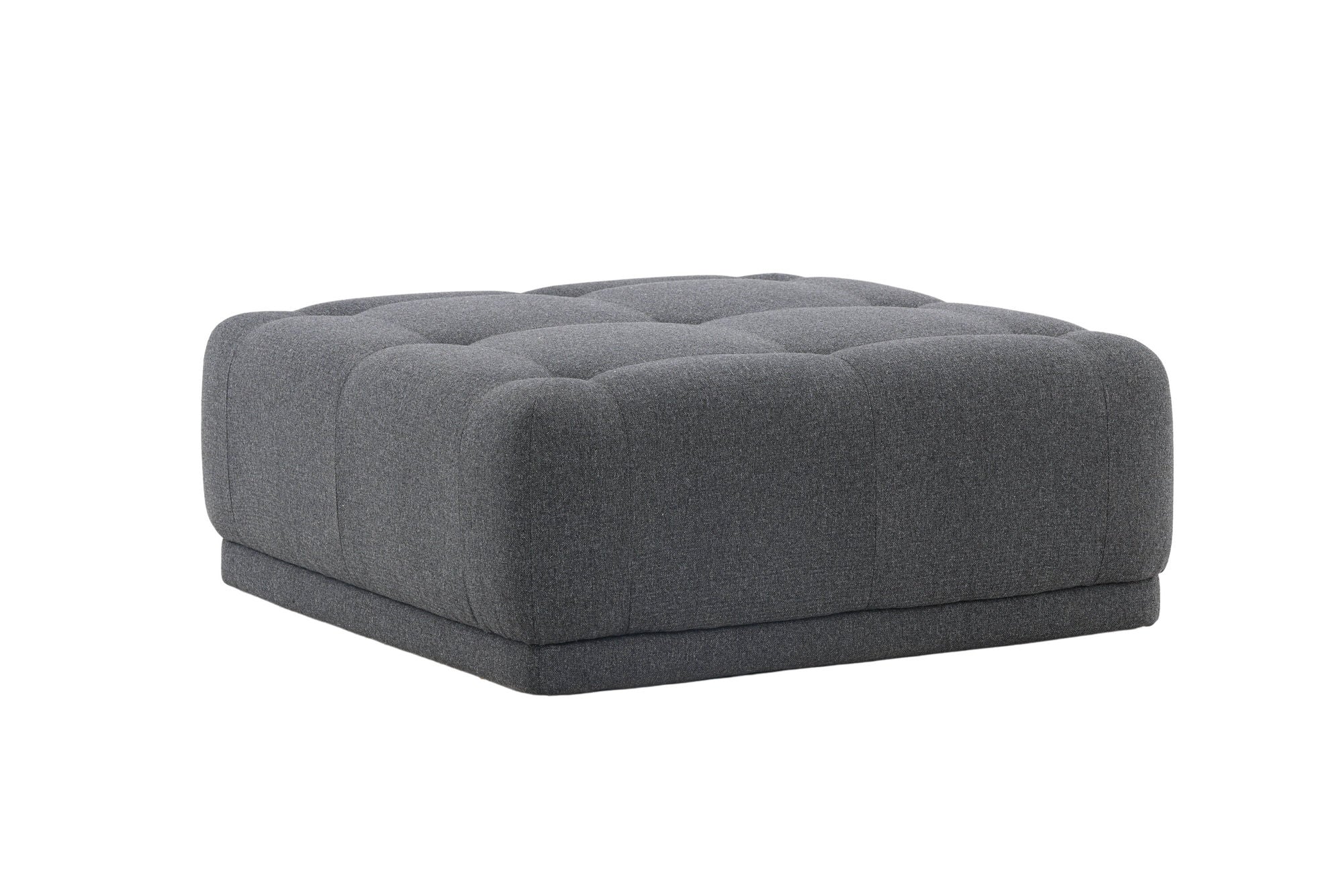Venture Home Turin Pouf - Dark grey / Dark grey Fabric