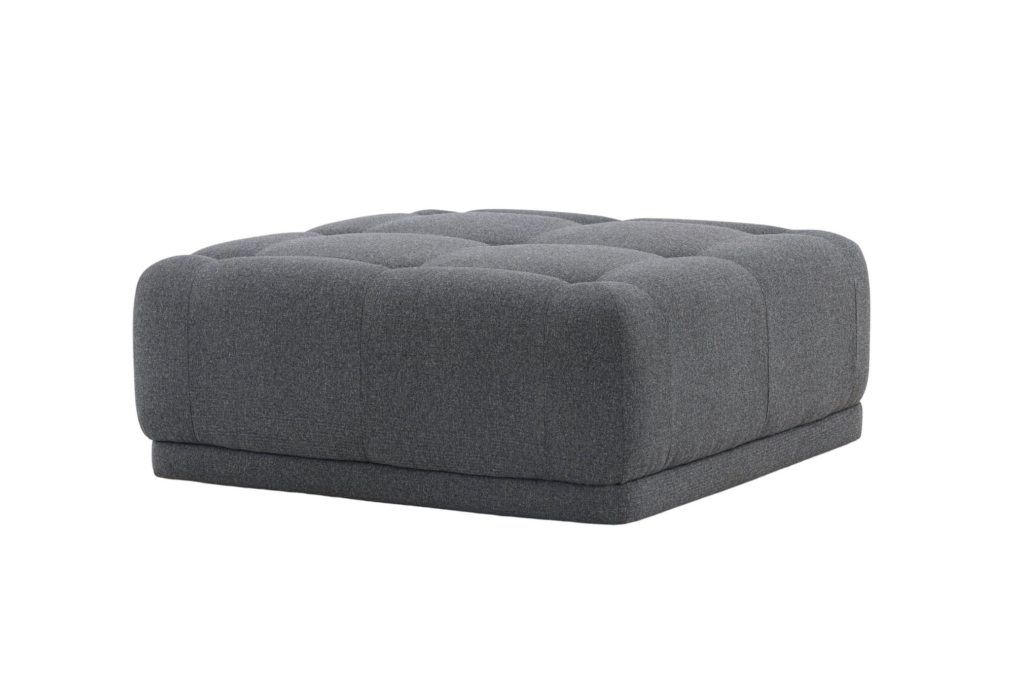 Venture Home Turin Pouf - Dark grey / Dark grey Fabric