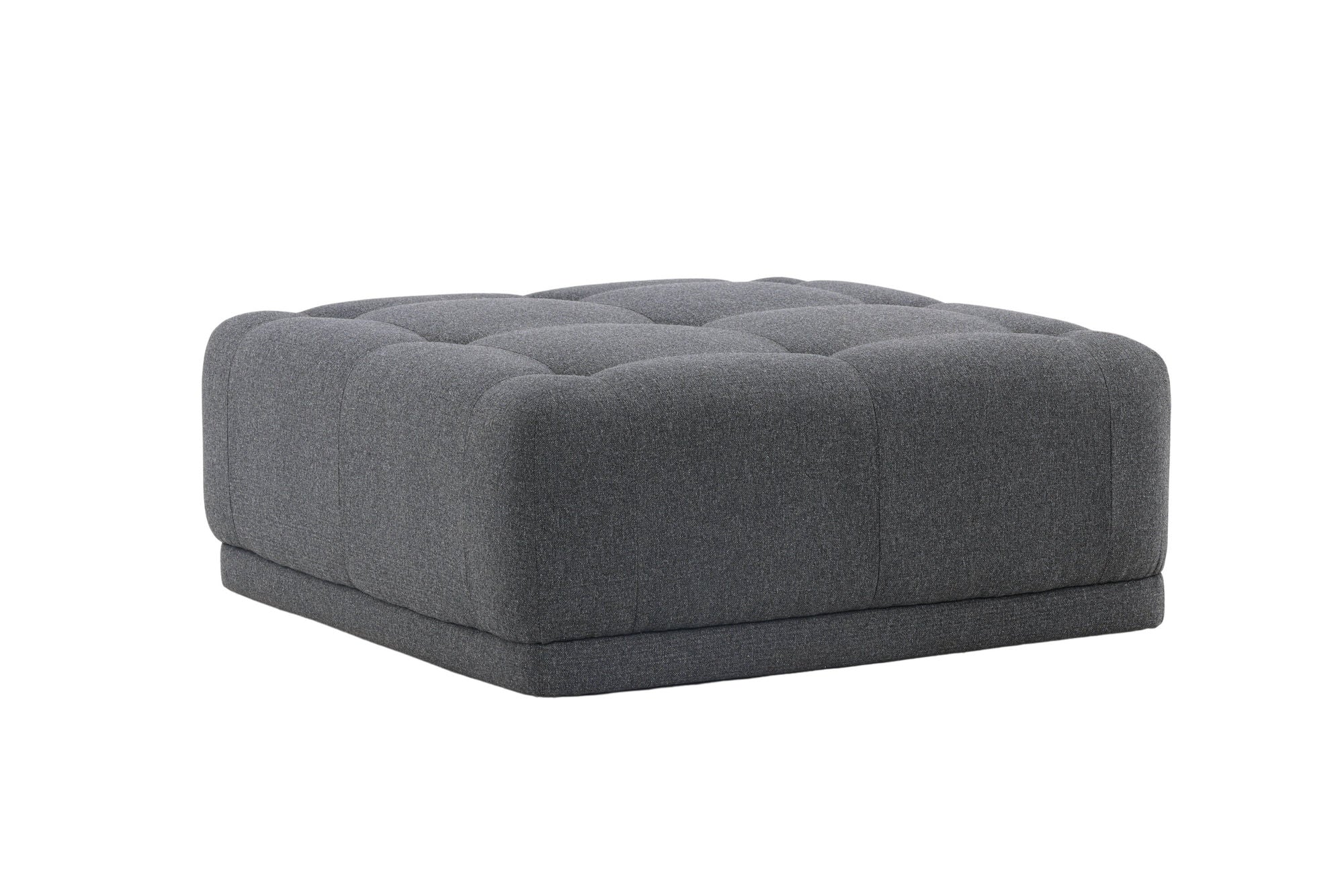 Venture Home Turin Pouf - Dark grey / Dark grey Fabric