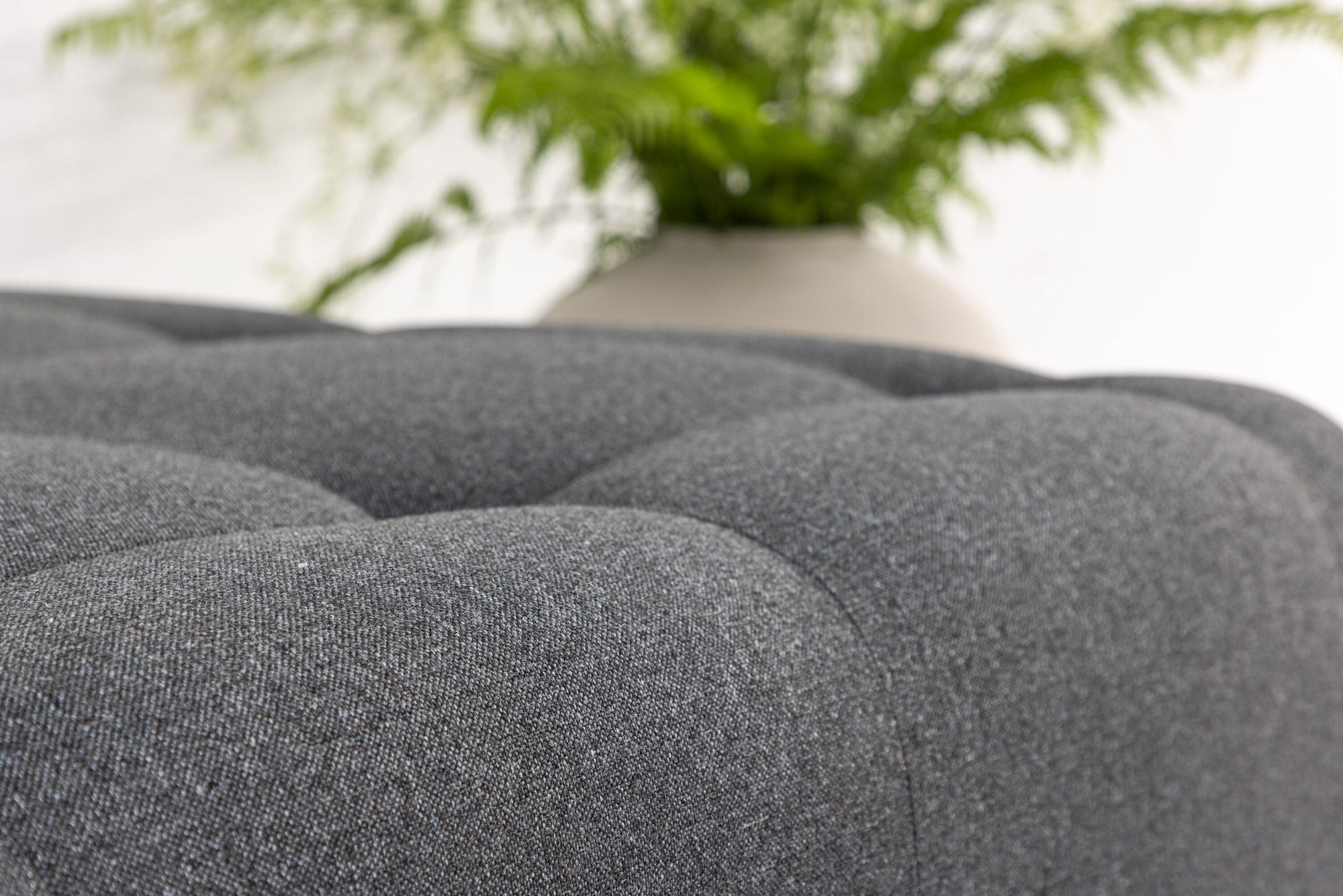 Venture Home Turin Pouf - Dark grey / Dark grey Fabric