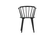 Venture Home Bobby Spisebordsstol 2-pack - Black / Black Solid Rubber Wood