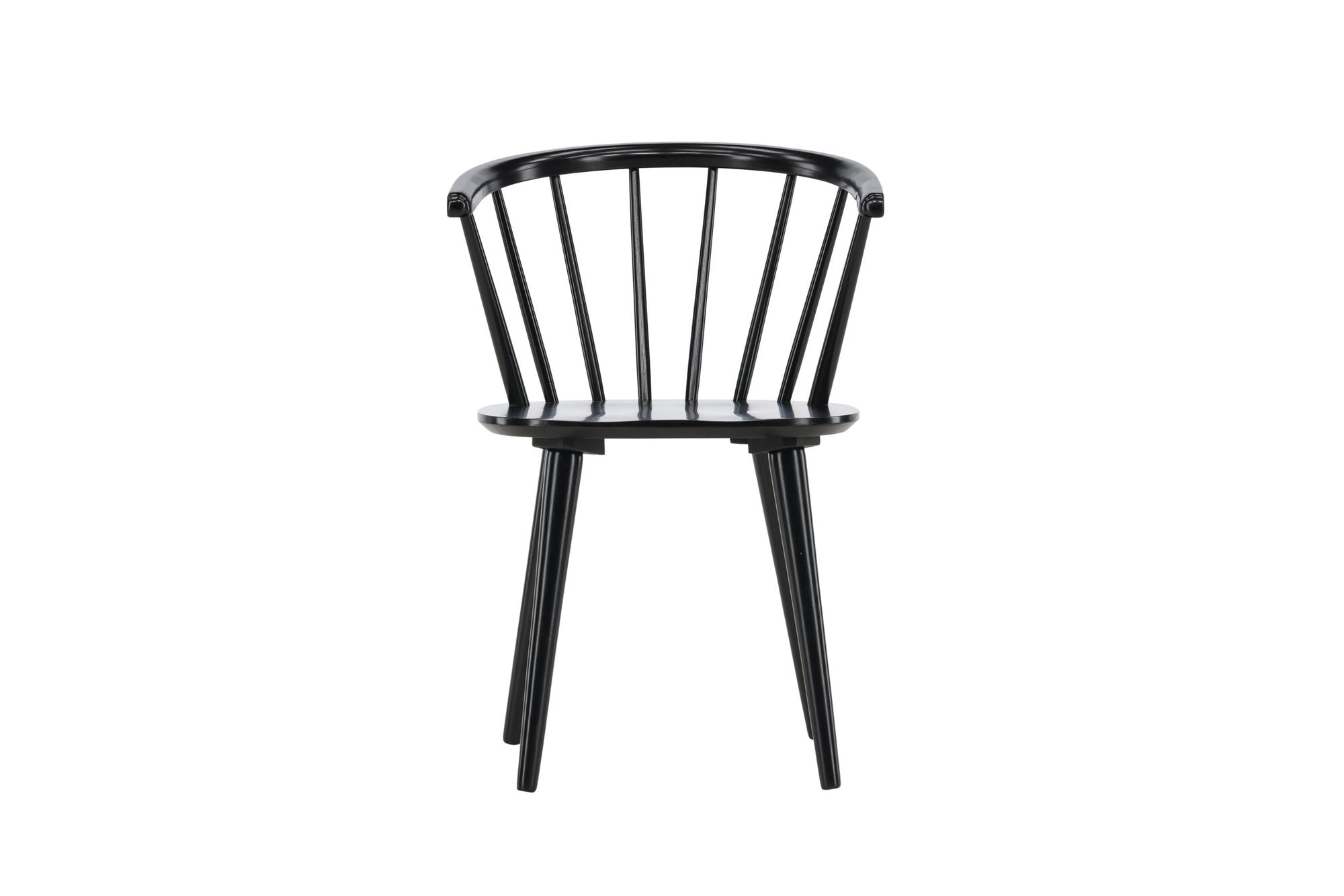 Venture Home Bobby Spisebordsstol 2-pack - Black / Black Solid Rubber Wood