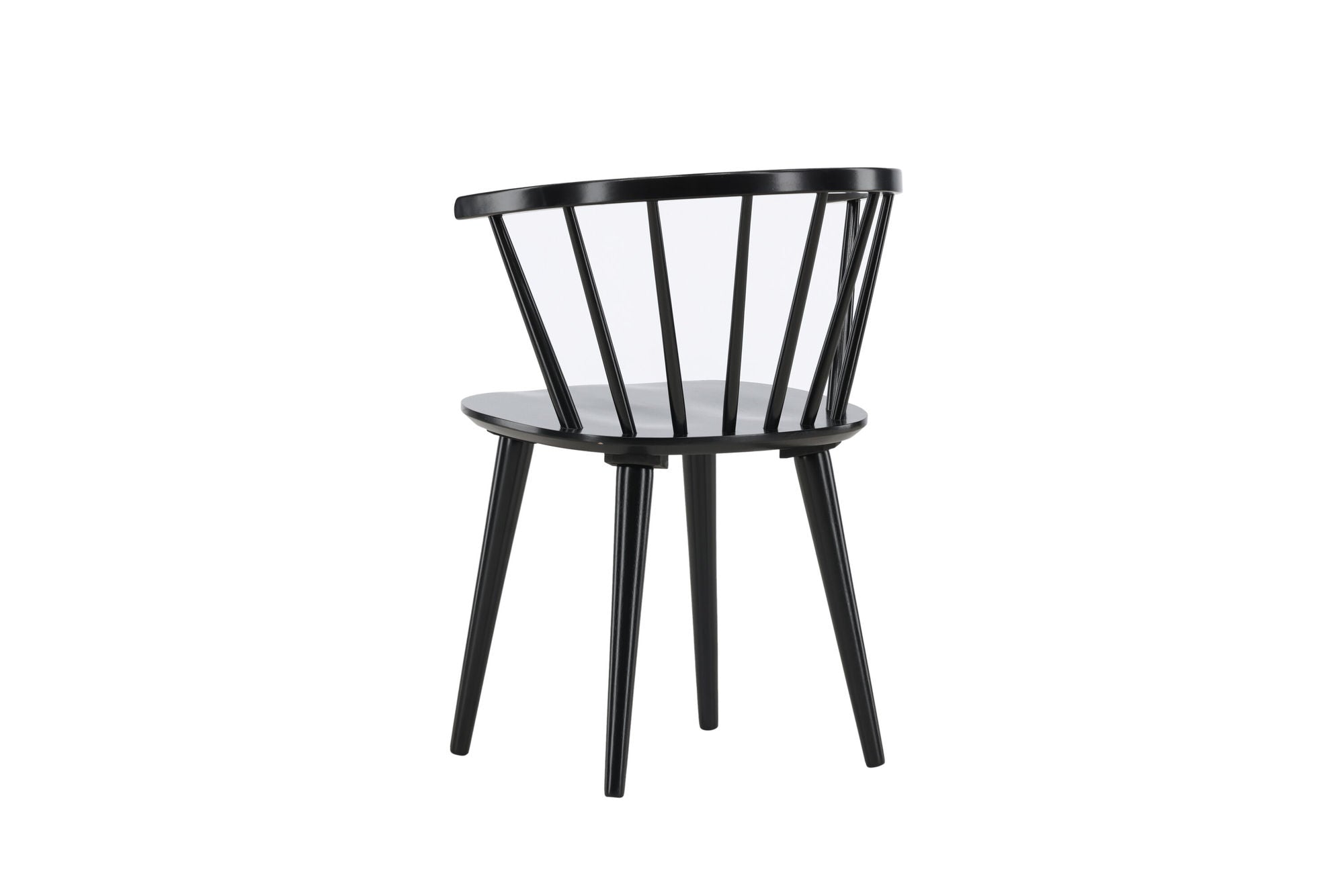 Venture Home Bobby Spisebordsstol 2-pack - Black / Black Solid Rubber Wood