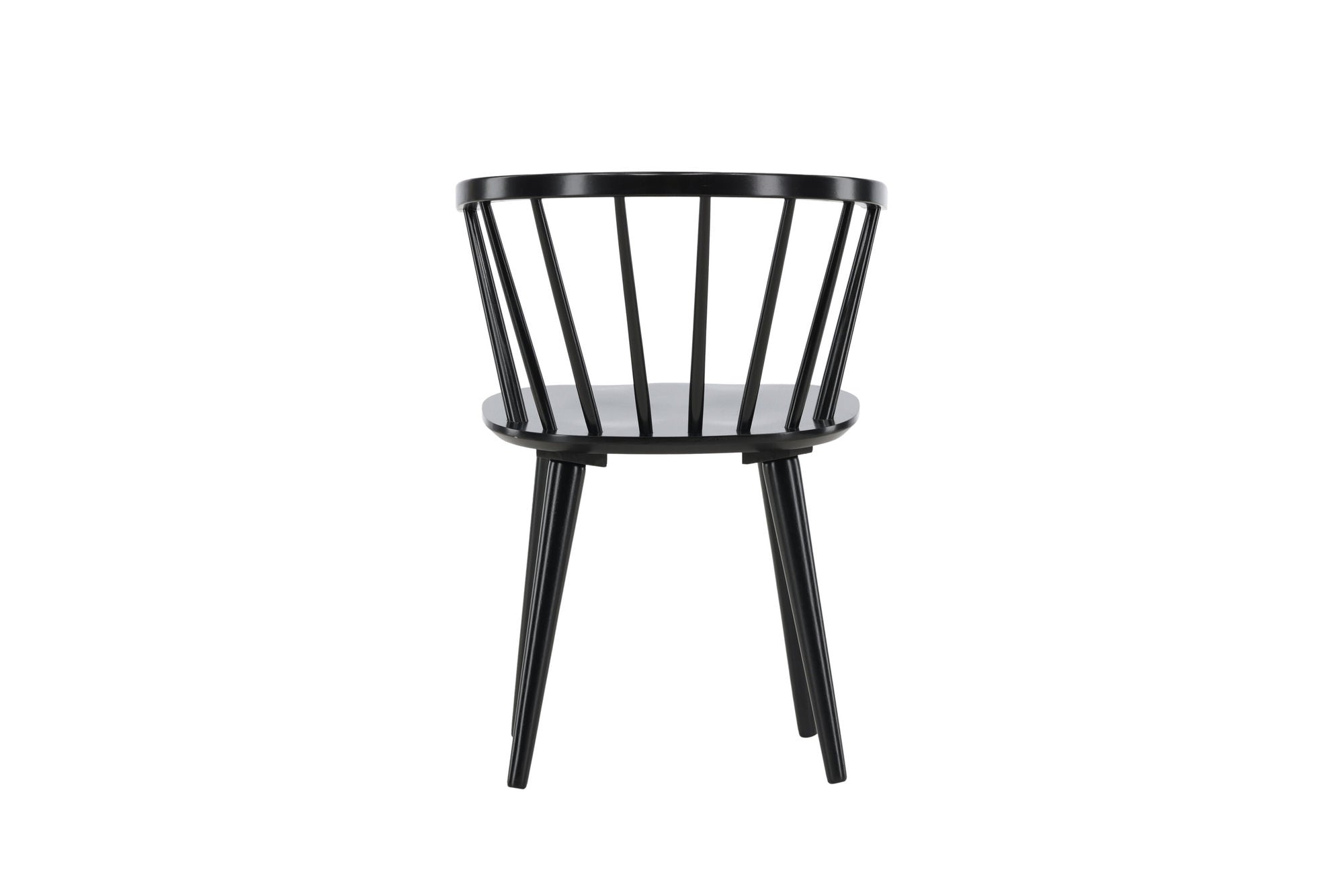 Venture Home Bobby Spisebordsstol 2-pack - Black / Black Solid Rubber Wood