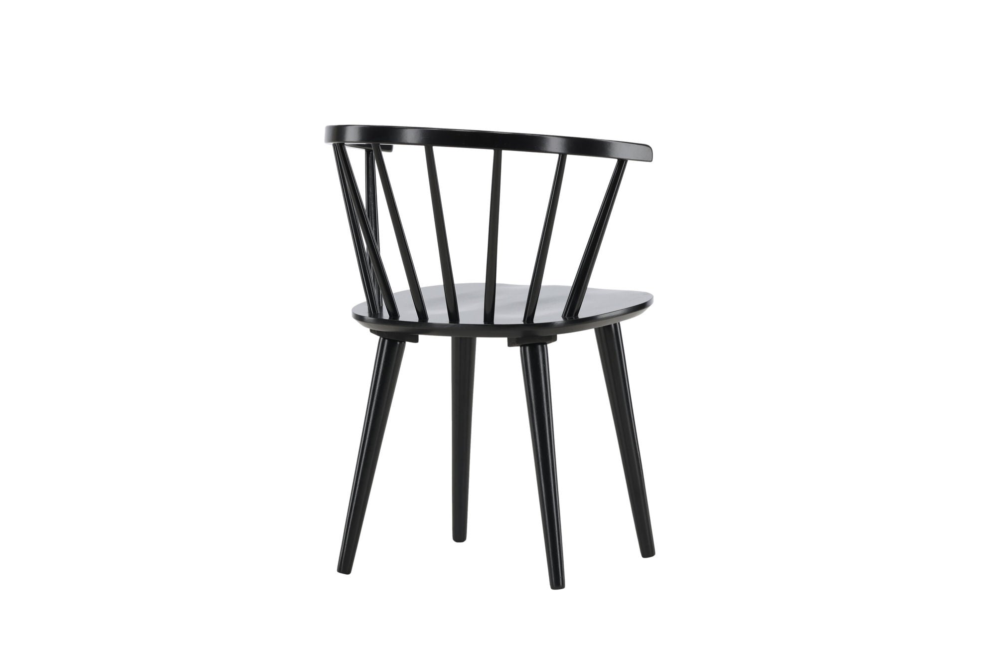 Venture Home Bobby Spisebordsstol 2-pack - Black / Black Solid Rubber Wood