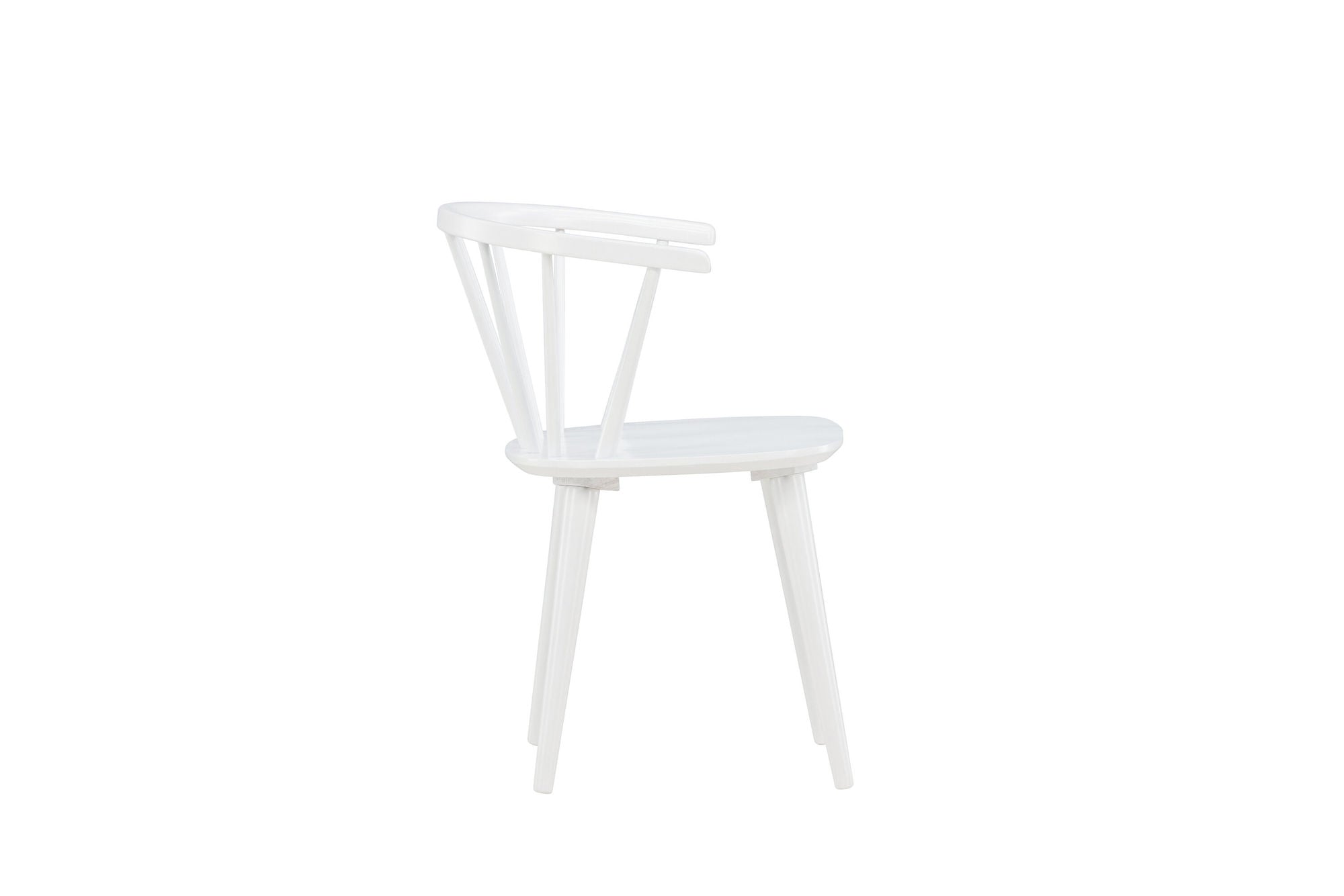 Venture Home Bobby Spisebordsstol 2-pack - White / White Solid Rubber Wood