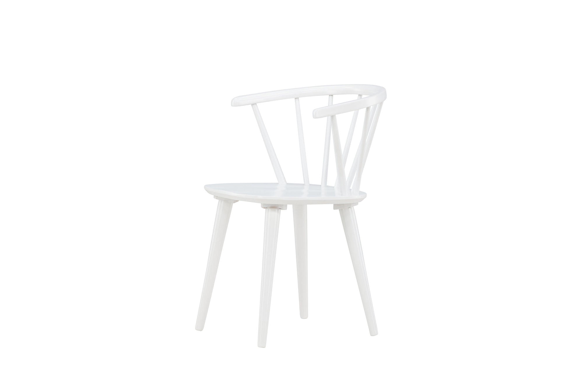 Venture Home Bobby Spisebordsstol 2-pack - White / White Solid Rubber Wood