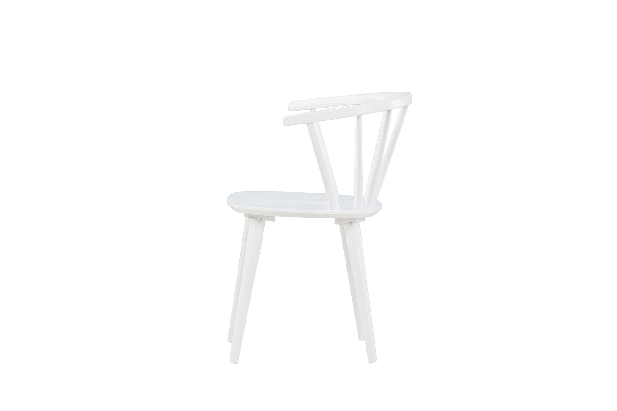 Venture Home Bobby Spisebordsstol 2-pack - White / White Solid Rubber Wood