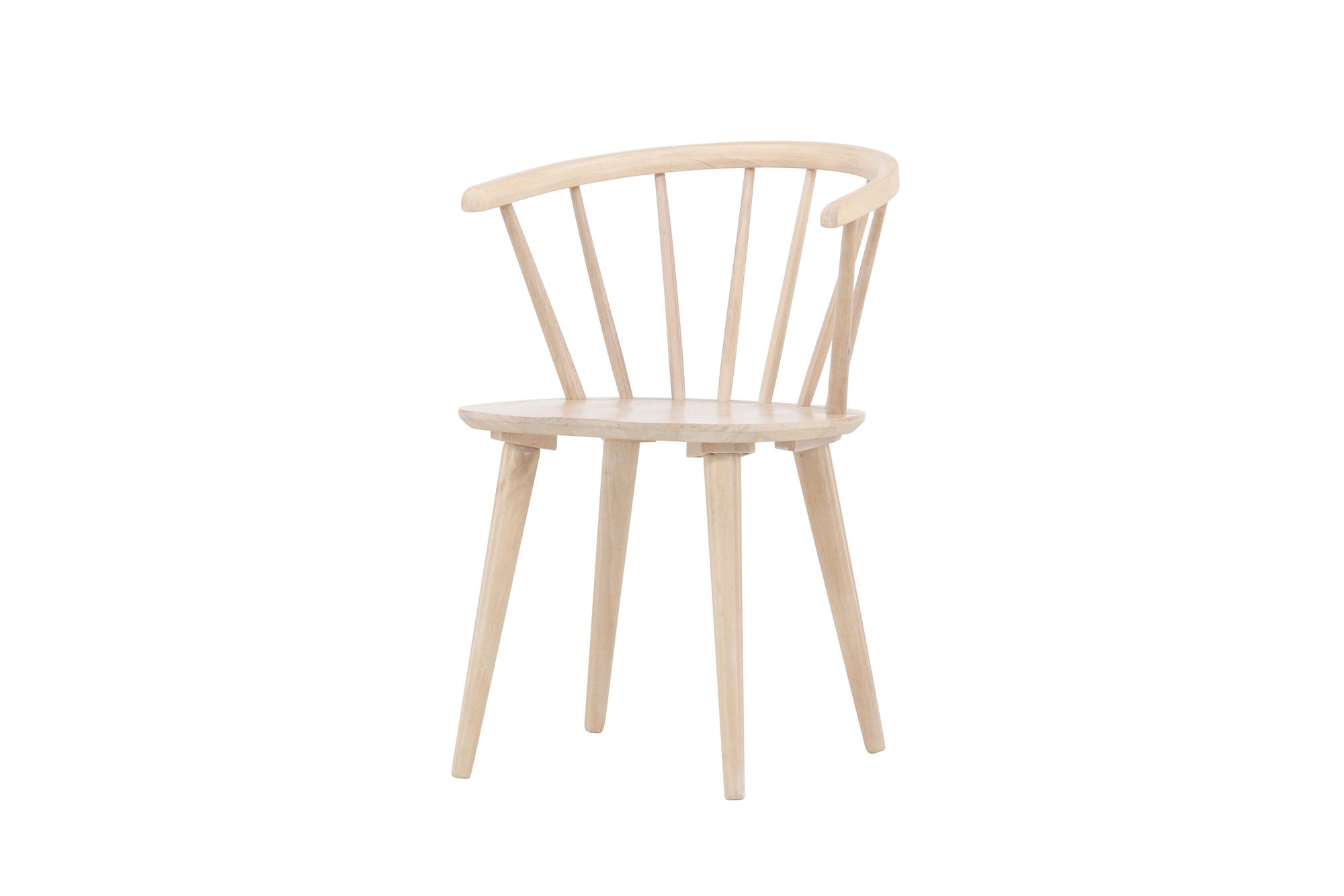 Venture Home Bobby Spisebordsstol 2-pack - Whitewash / Whitewash Solid Rubber Wood