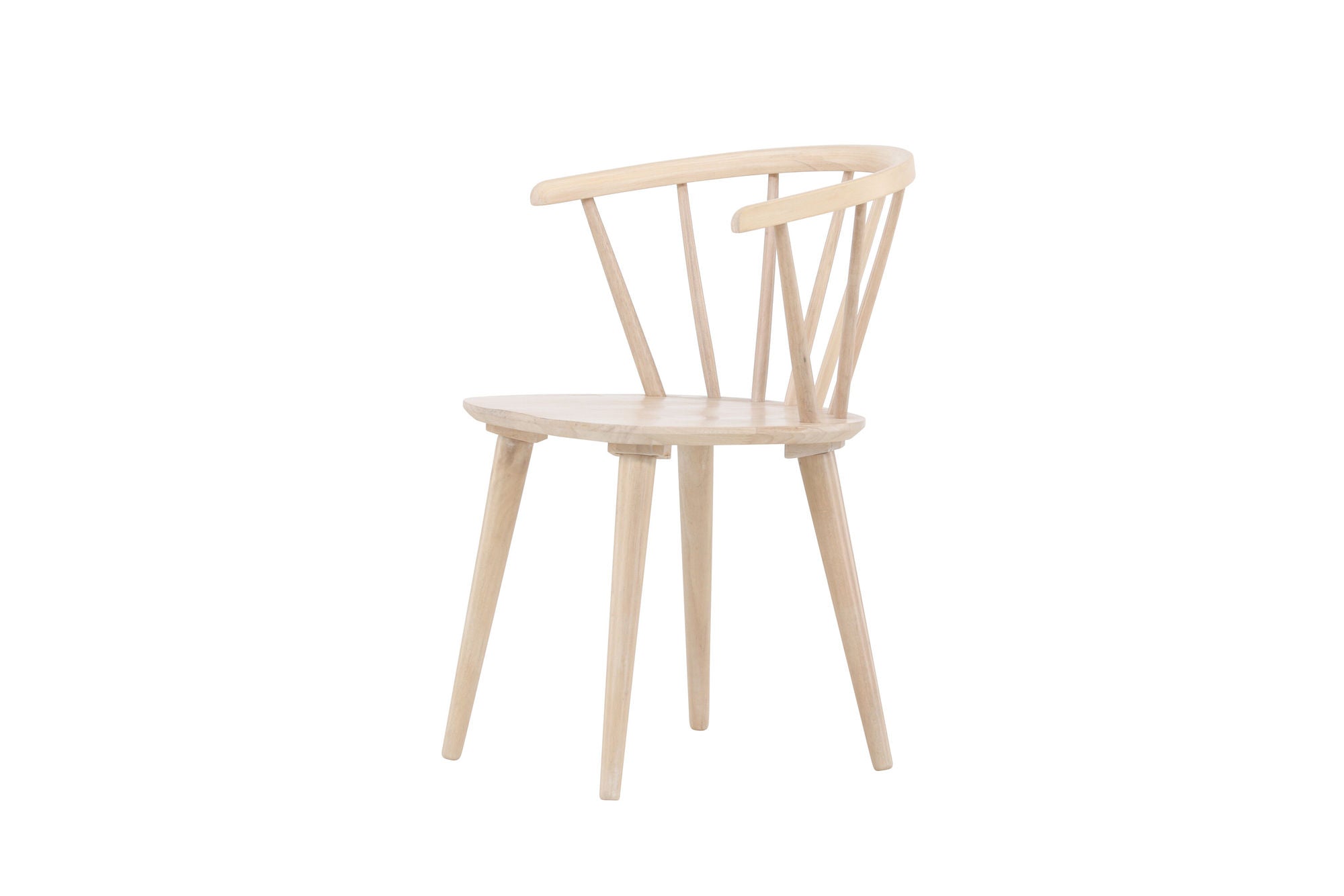 Venture Home Bobby Spisebordsstol 2-pack - Whitewash / Whitewash Solid Rubber Wood