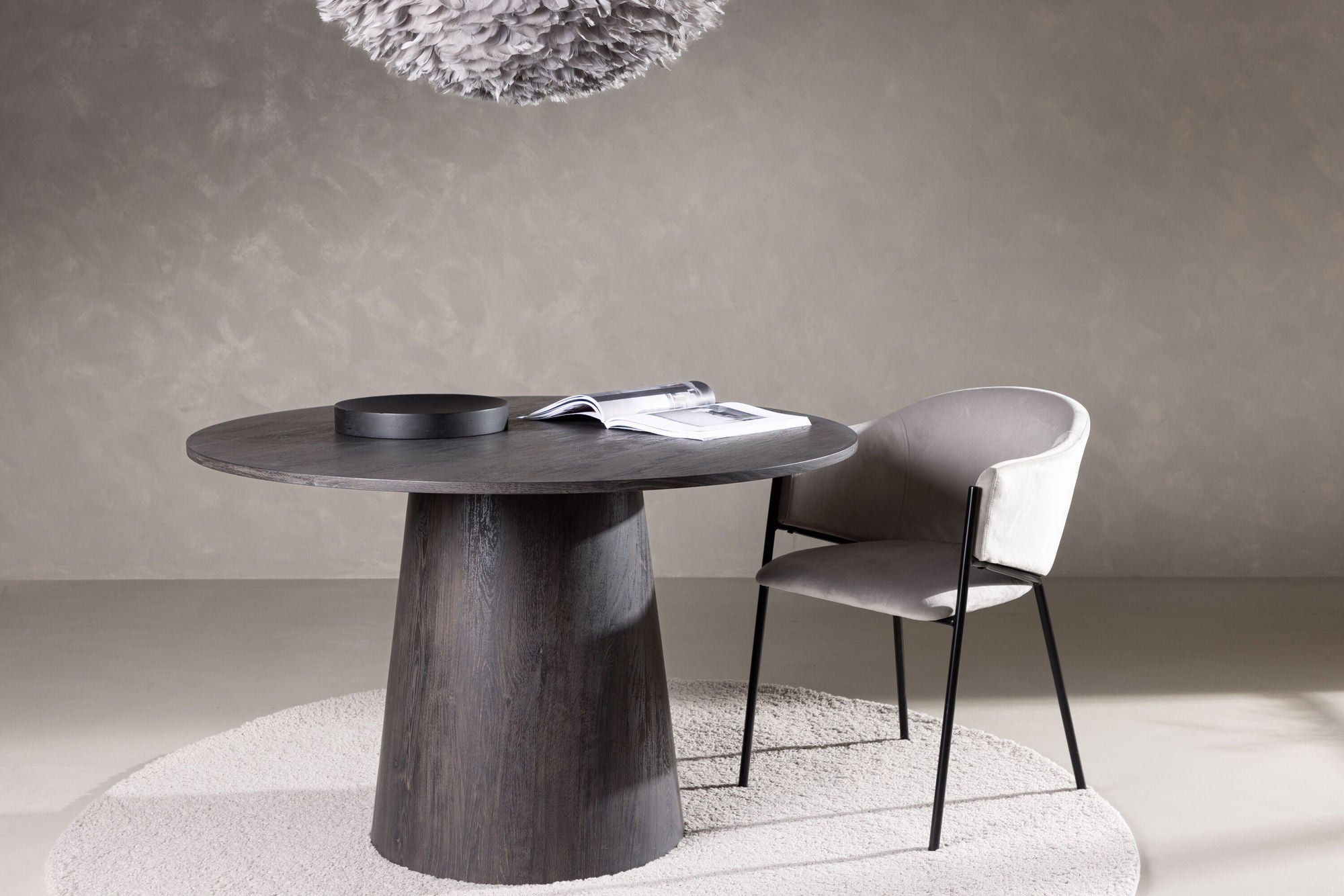 Venture Home Lanzo spisebord φ120 - Mocca/Mocca