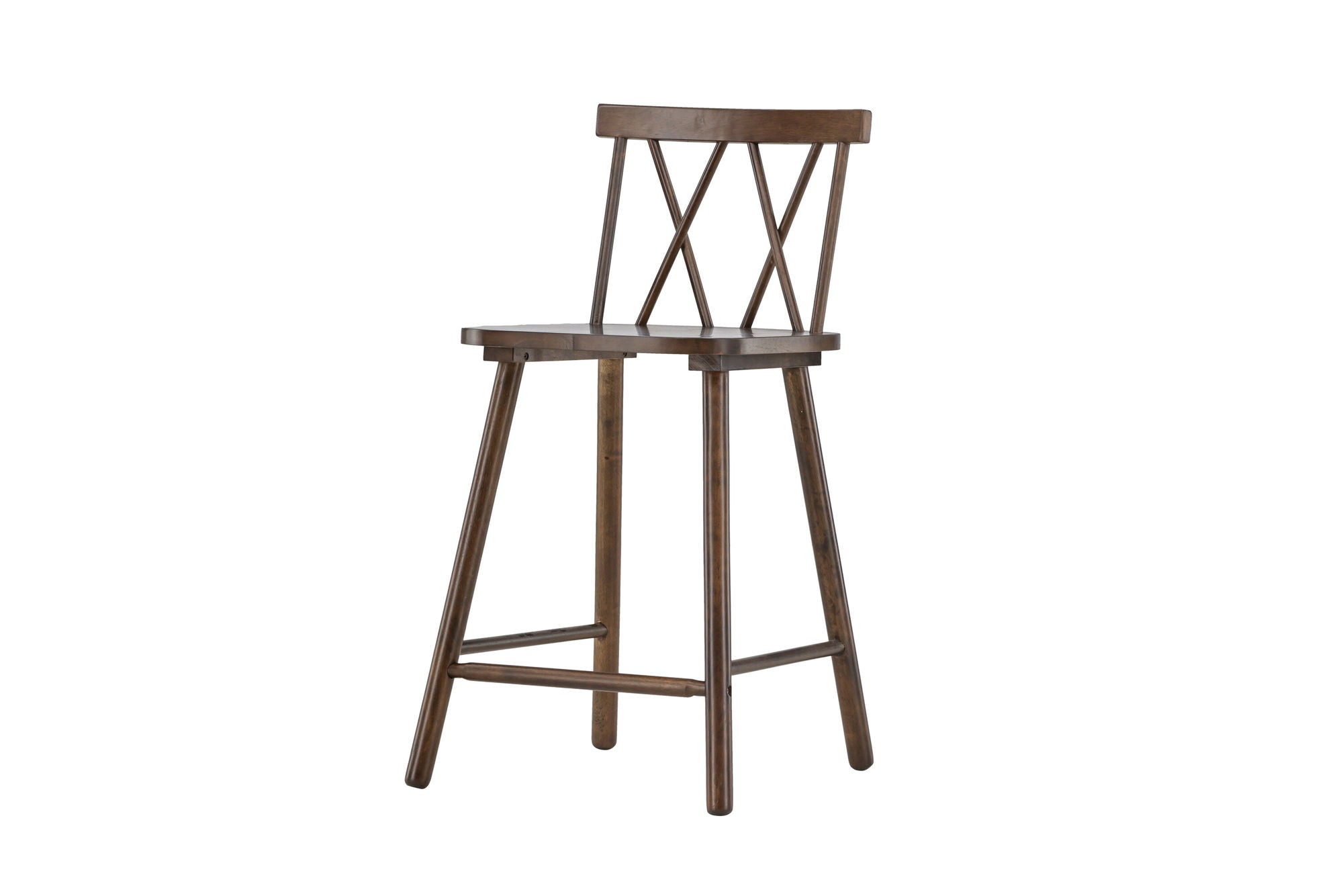 Vind Mollöström Bar stol 2-pack - Mocca / Walnut Wood