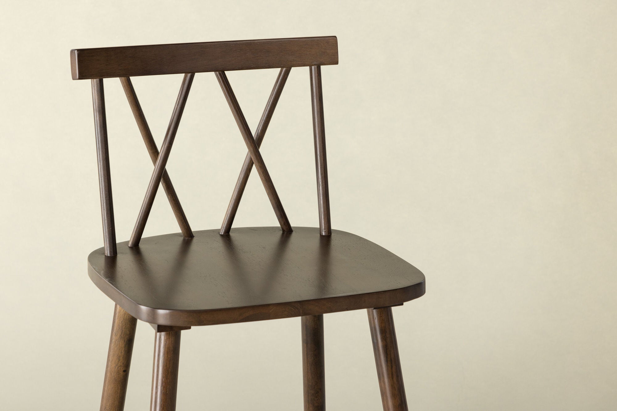 Vind Mollöström Bar stol 2-pack - Mocca / Walnut Wood