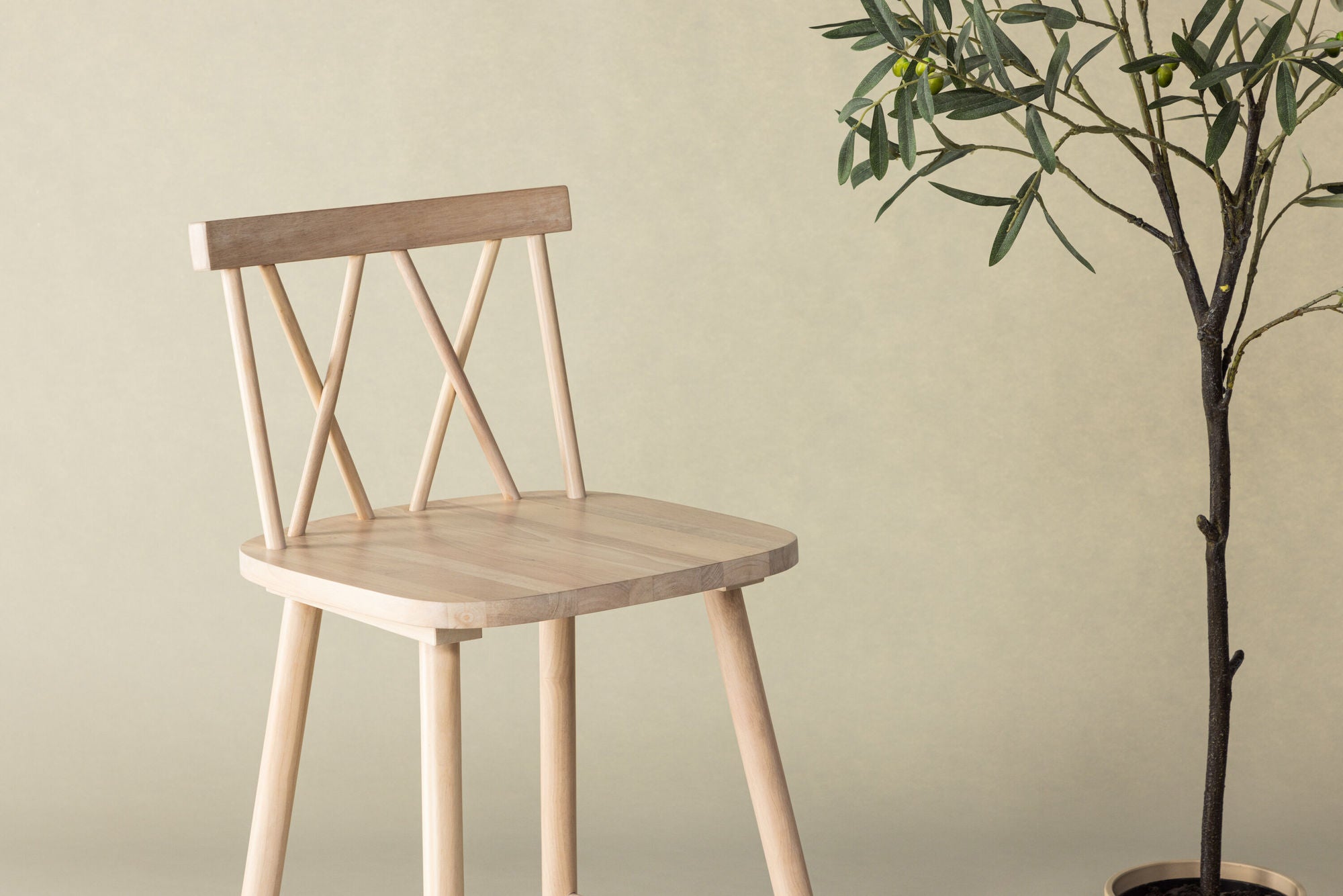 Vind Mollöström Bar stol 2-pack - Whitewash / Wood