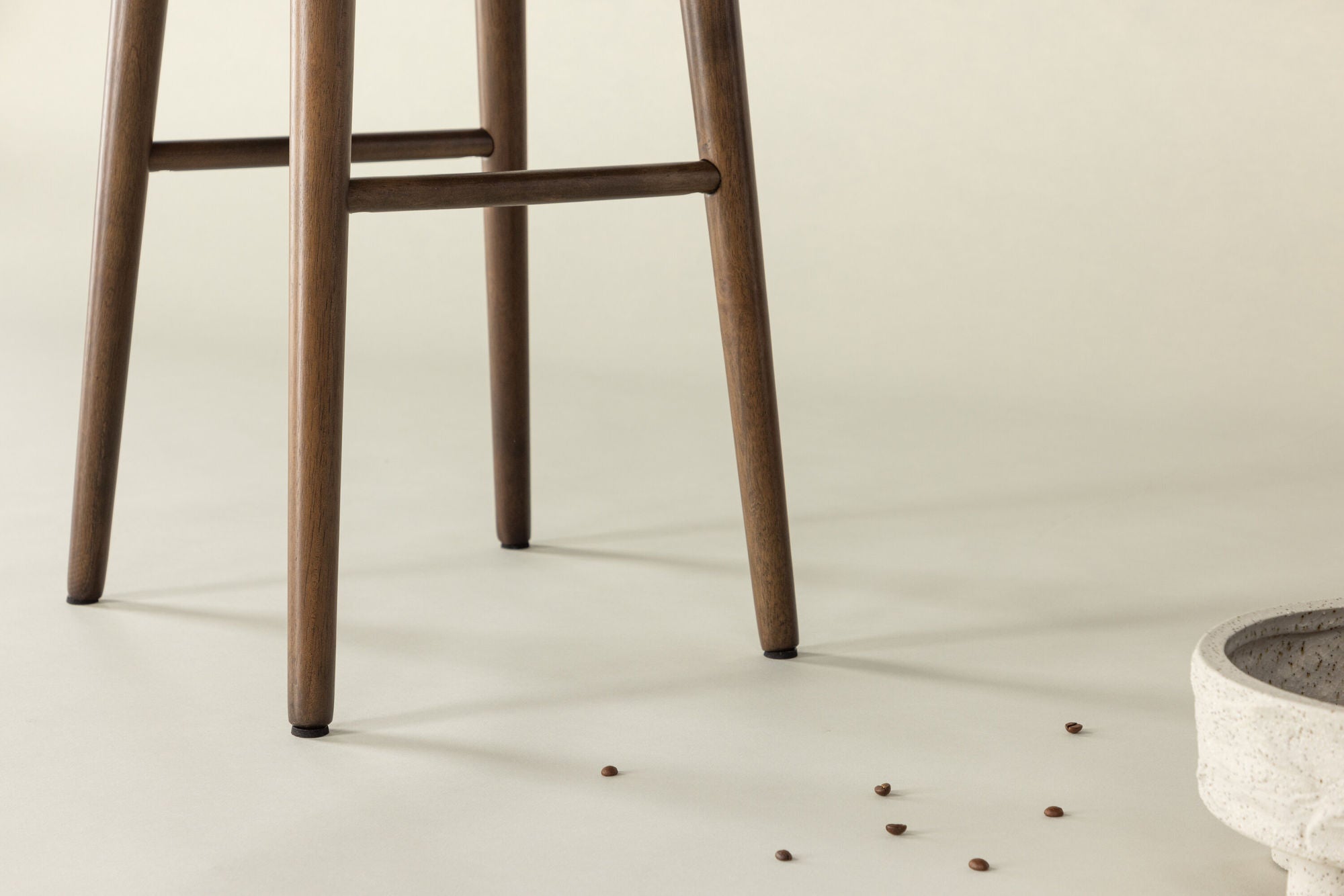 Vind Mollösand Bar stol 2-pack - Mocca / Walnut Wood