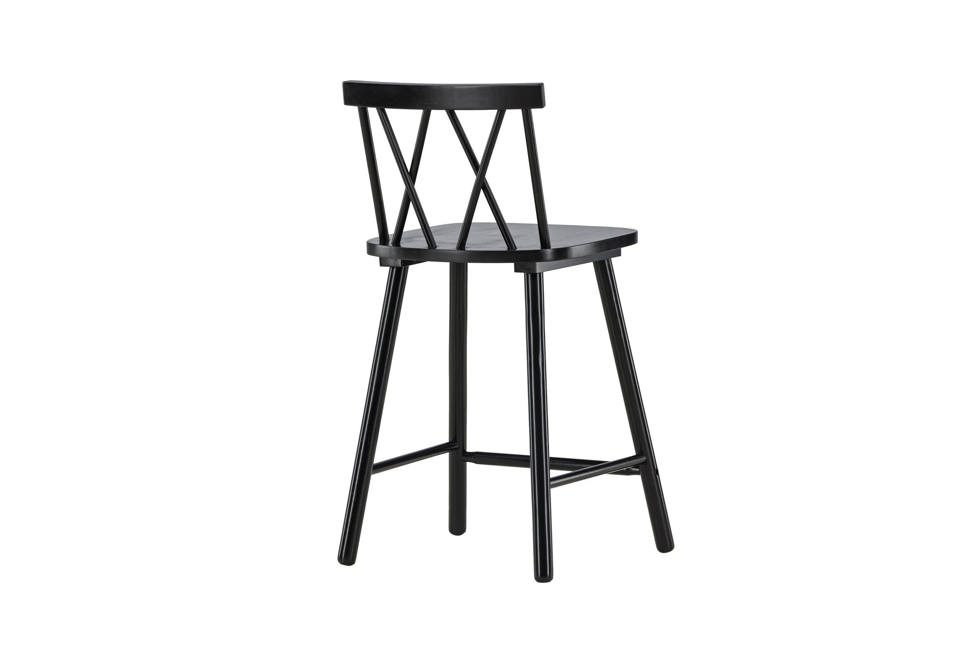 Vind Mollöström Bar stol 2-pack - Black / Black Wood