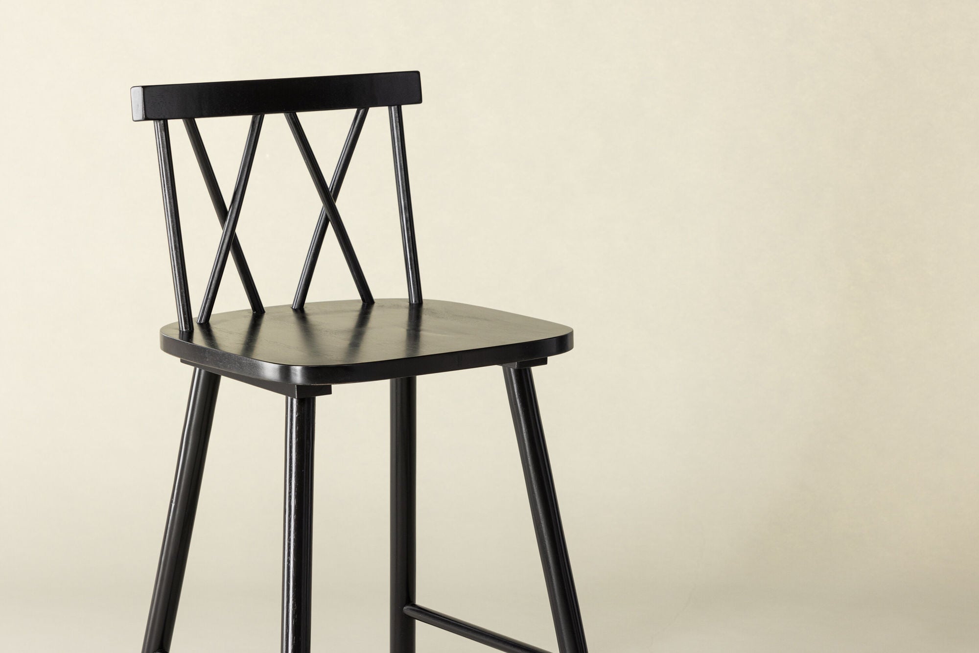 Vind Mollöström Bar stol 2-pack - Black / Black Wood