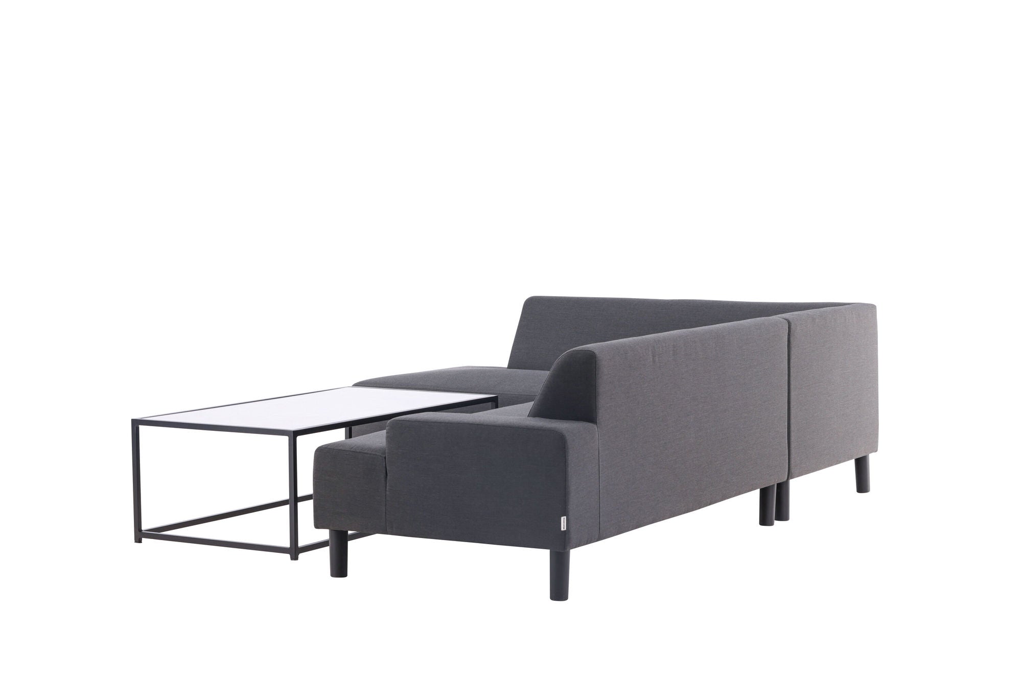 Venture Home Mecka hjørne Sofa set with bord / Dark Grey