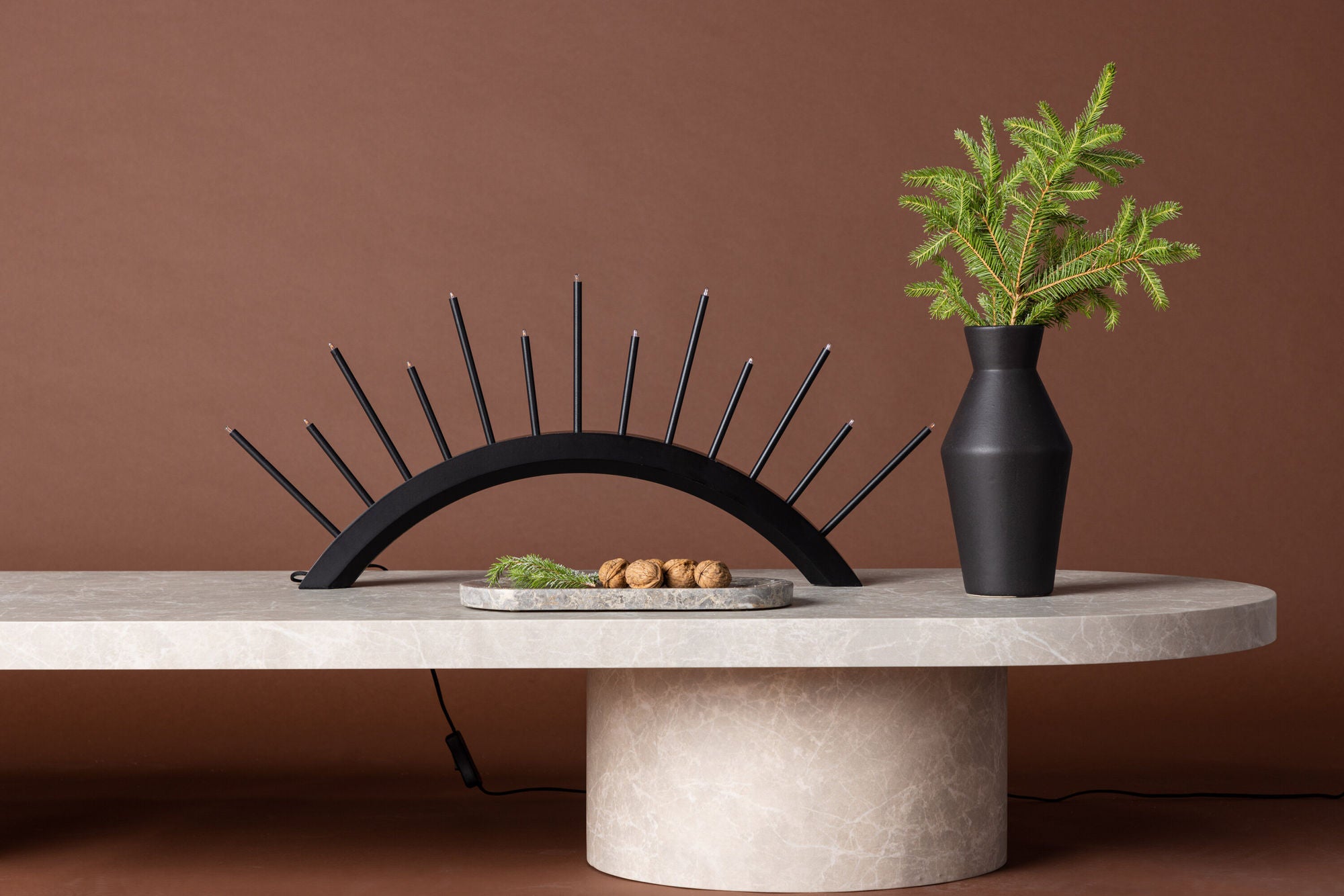 Venture Home Kettilsås Candlestick  - Black  /