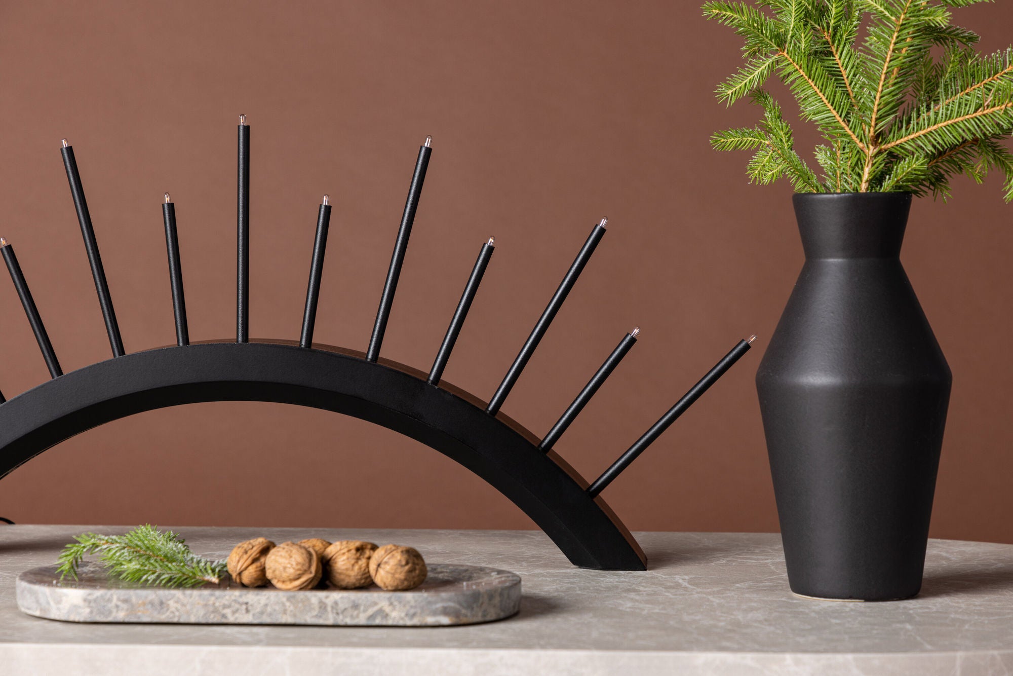 Venture Home Kettilsås Candlestick  - Black  /