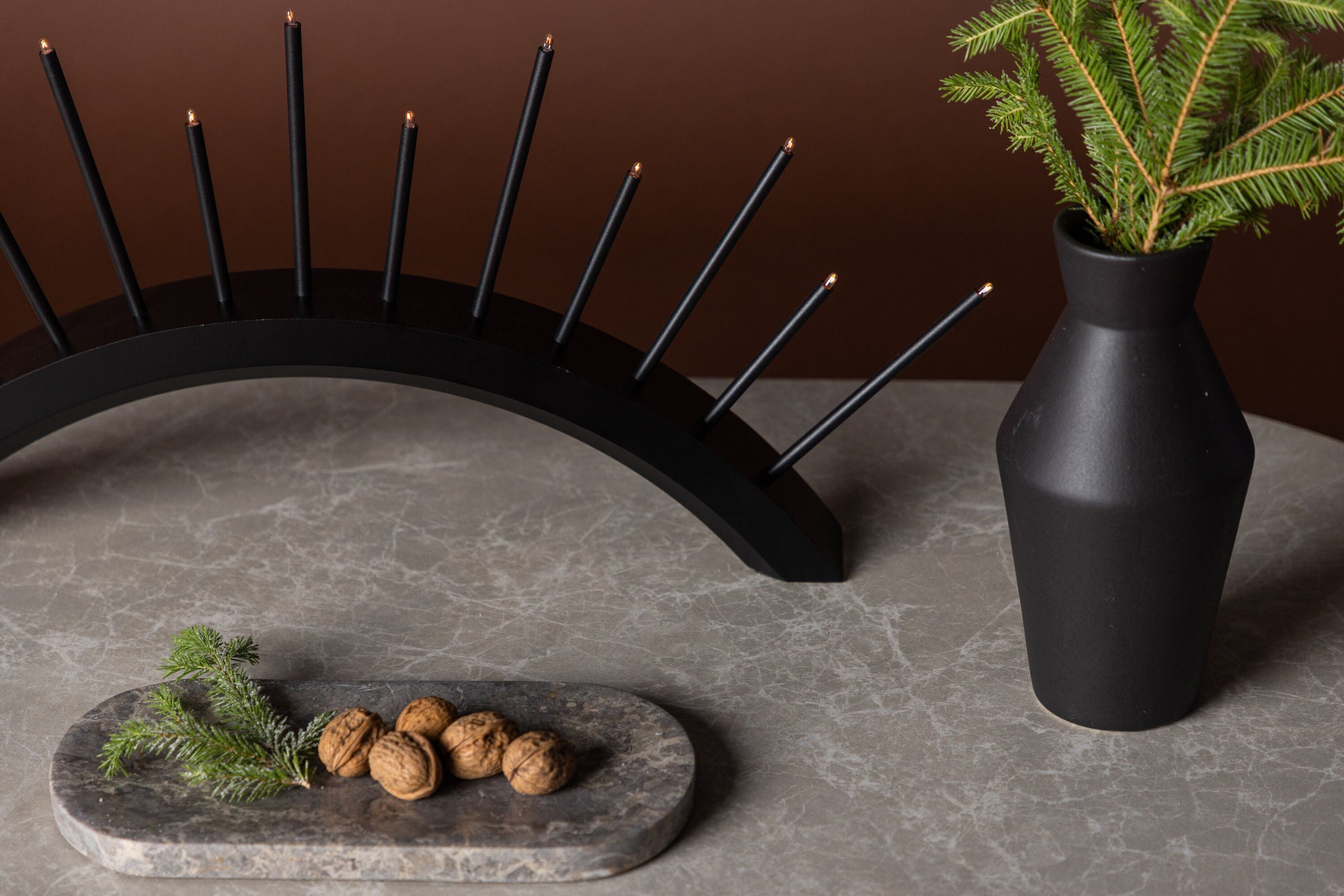 Venture Home Kettilsås Candlestick  - Black  /
