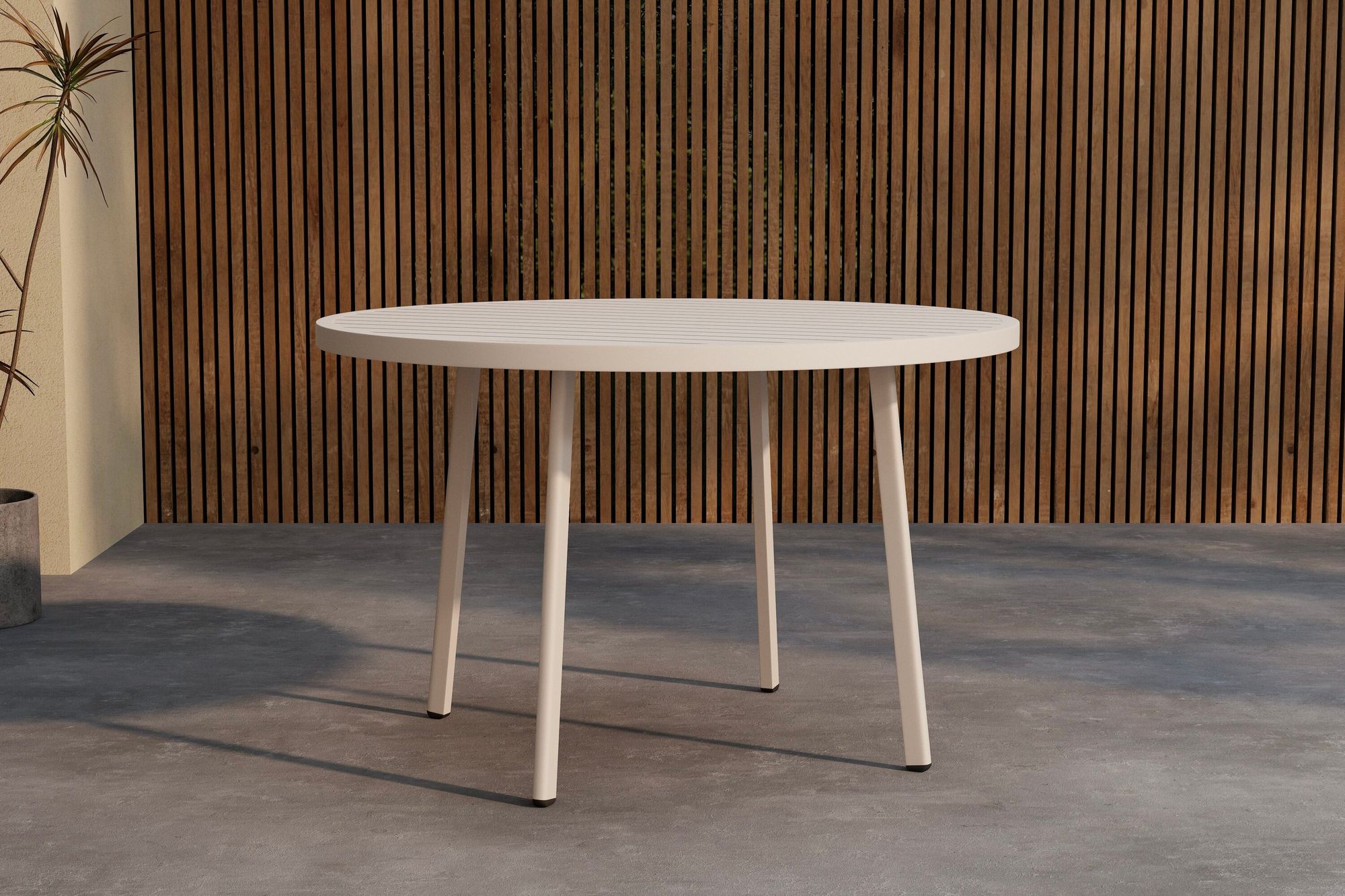 Venture Home Giardini rund spisebord Ø120 - Beige / Beige