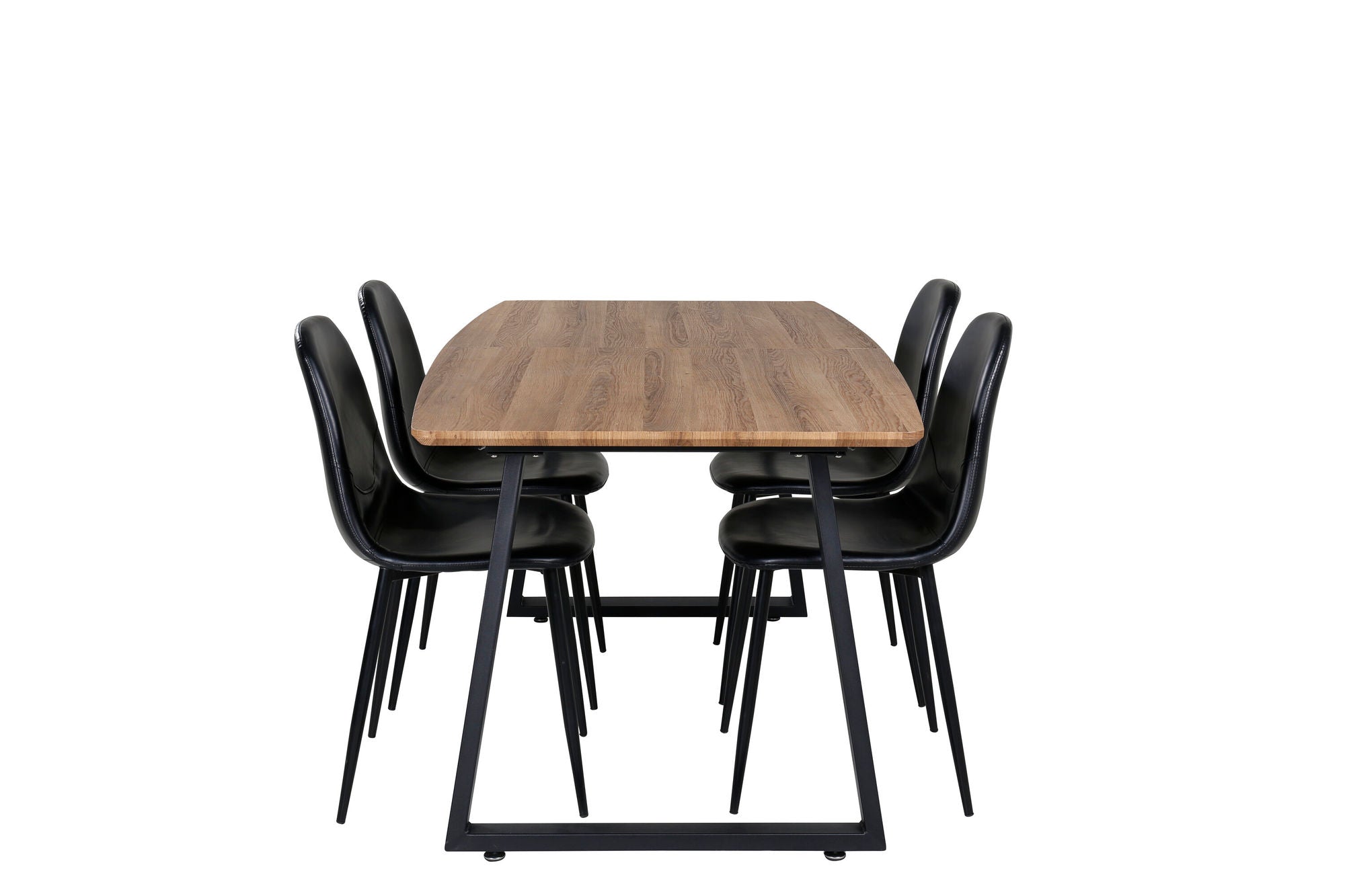 Venture Home Inca spisebord - Wood / Black + Polar Spisebordsstol Black / black_4