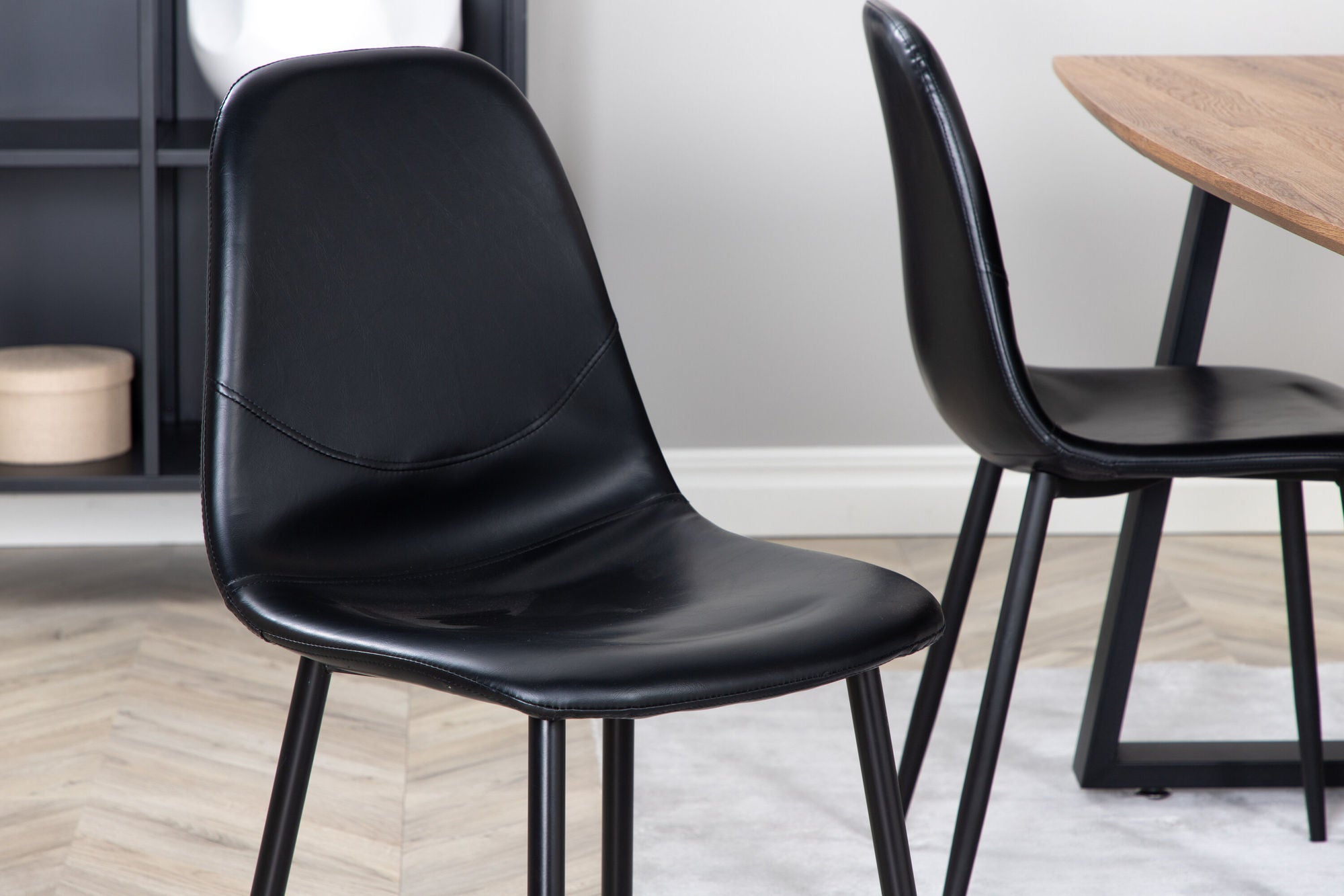 Venture Home Inca spisebord - Wood / Black + Polar Spisebordsstol Black / black_4