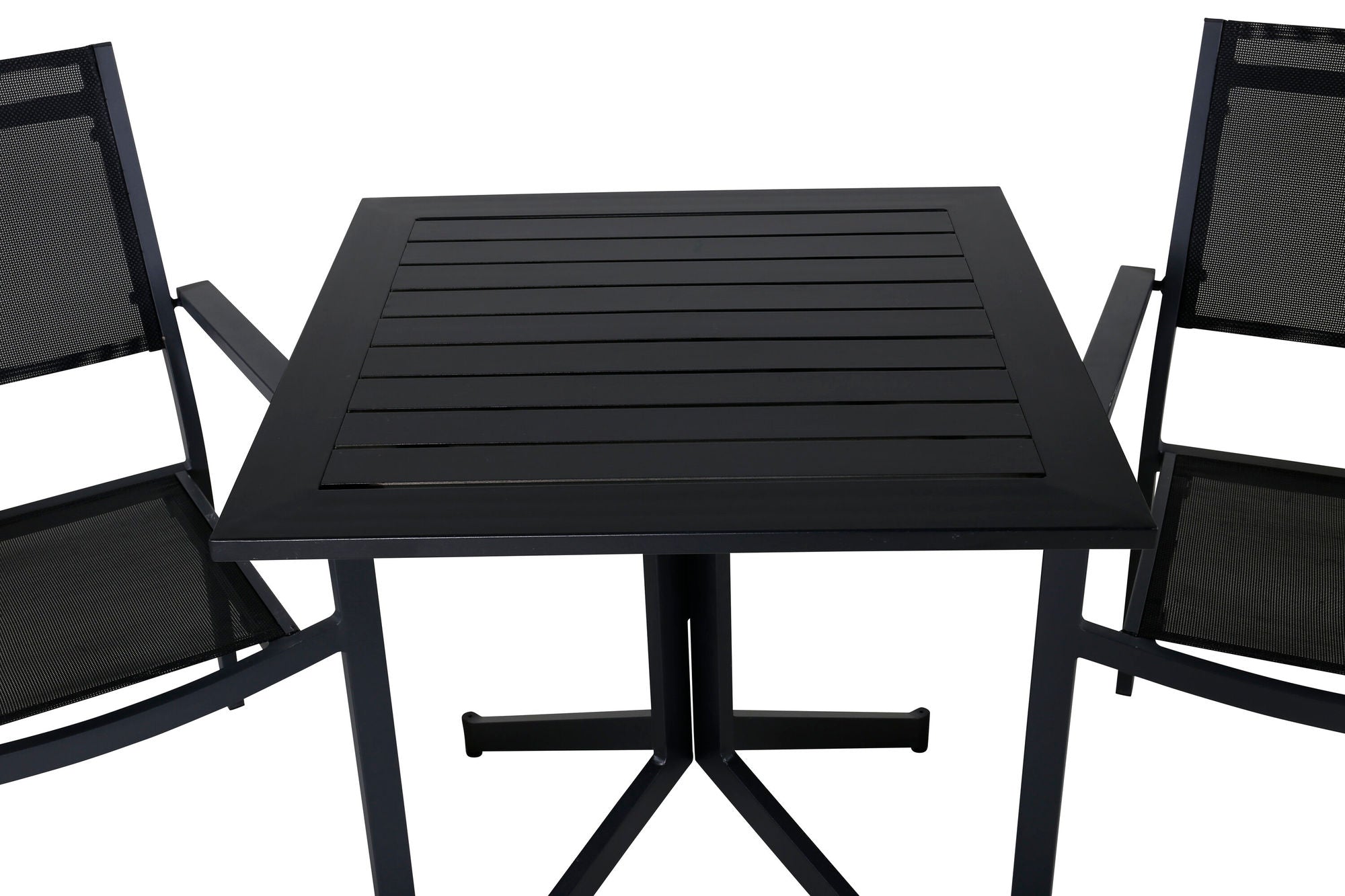 Venture Home Way café bord 70*70+Copacabana Stacking stol - Black/Black_2