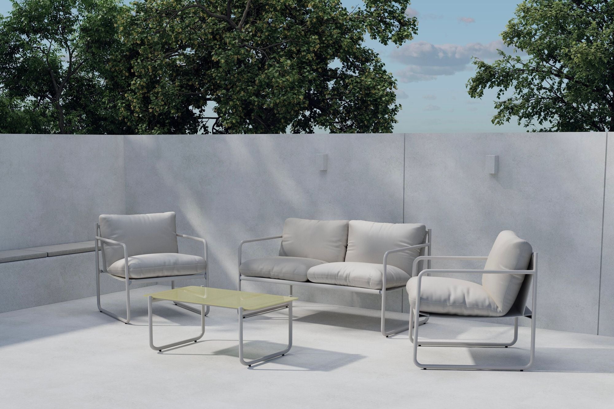 Venture Home Thassos Sofa Set - Beige / Beige