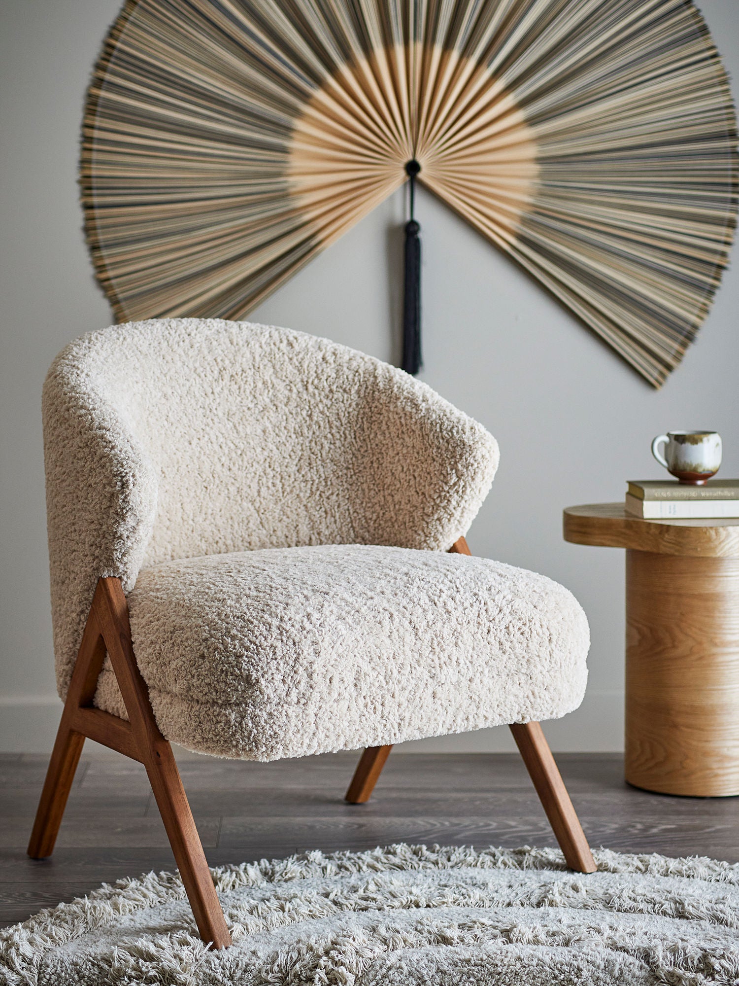 Bloomingville Camino Loungestol, Natur, FSC®100%, Gummitræ