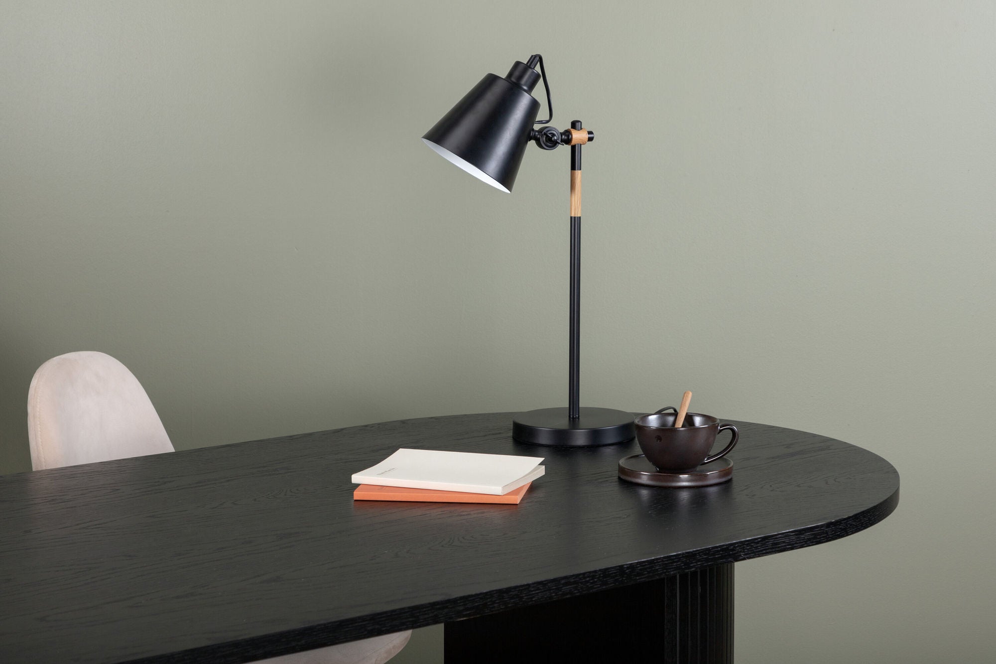 Venture Home skott -bord lampe - Black/Black