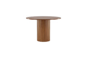 Venture Home Bianca rund spisebord - Walnut / Walnut Veneer