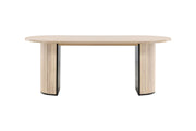 Venture Home Bianca Oval spisebord - White Wash / White Wash Veneer