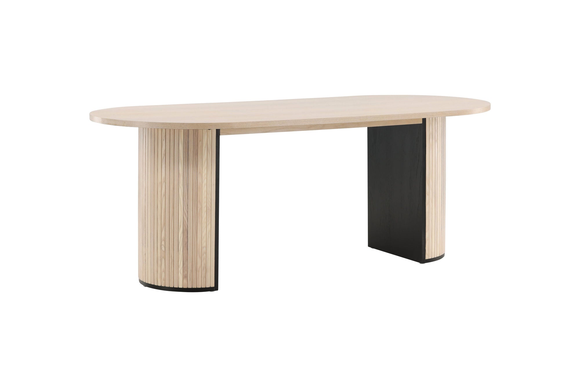 Venture Home Bianca Oval spisebord - White Wash / White Wash Veneer