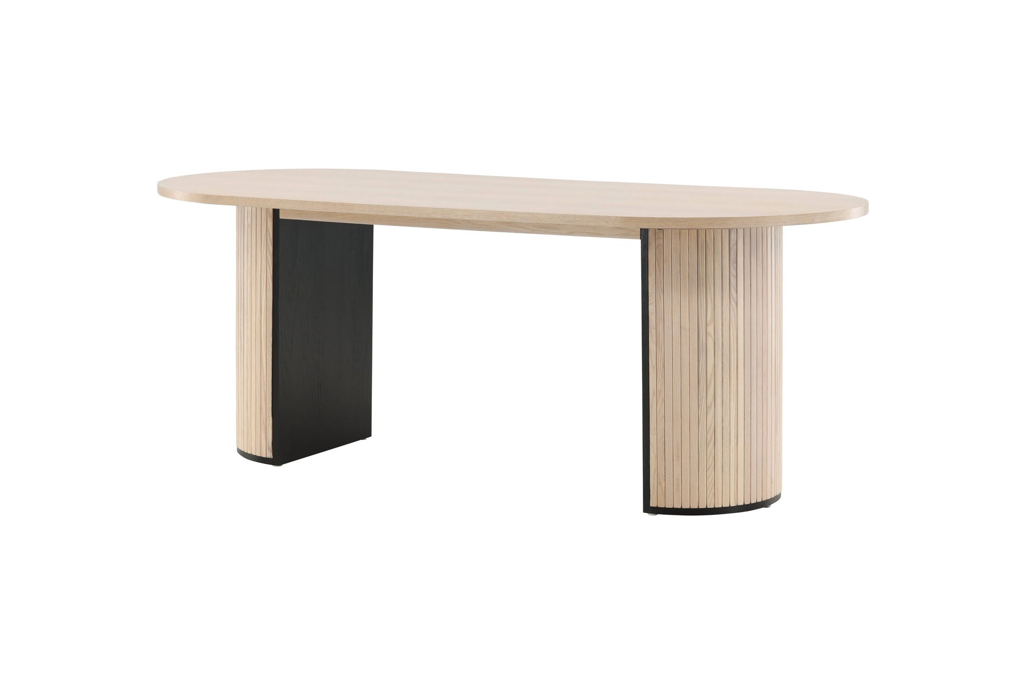 Venture Home Bianca Oval spisebord - White Wash / White Wash Veneer