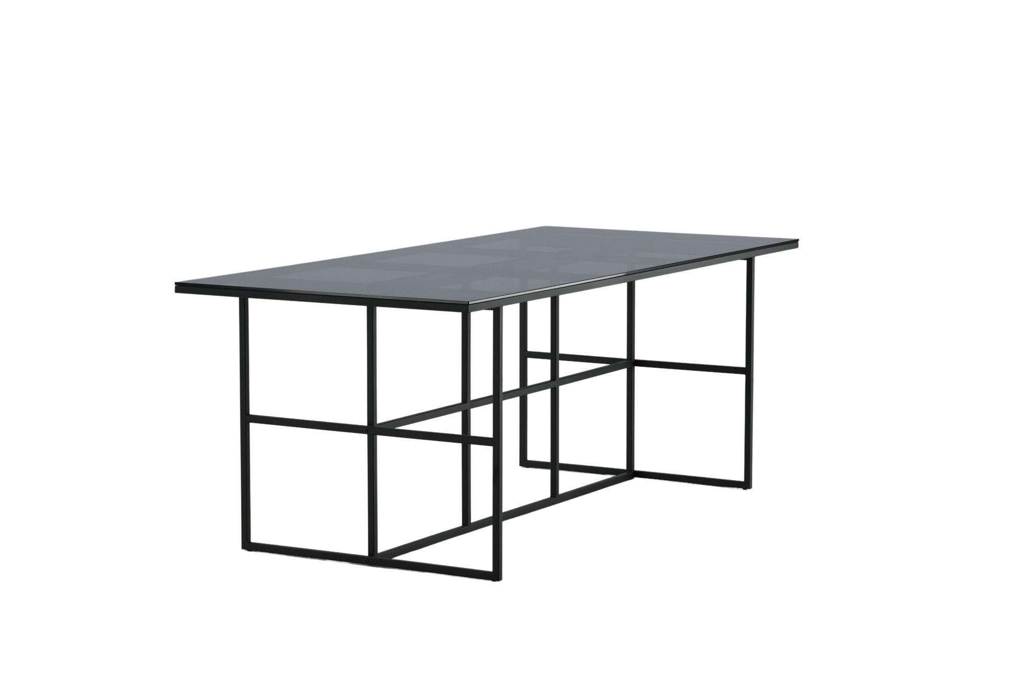Venture Home Leif spisebord - Black / Black smoked smoked Glass