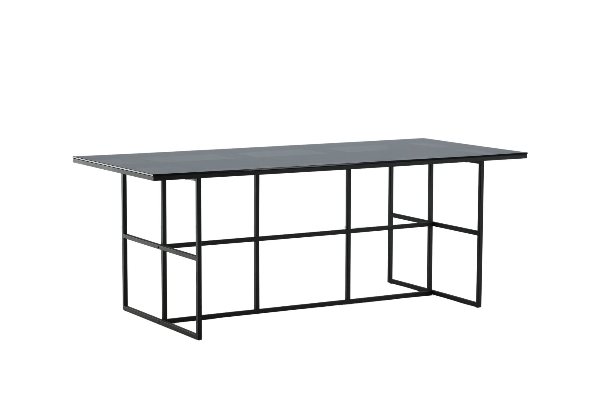 Venture Home Leif spisebord - Black / Black smoked smoked Glass