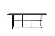 Venture Home Leif spisebord - Black / Black smoked smoked Glass