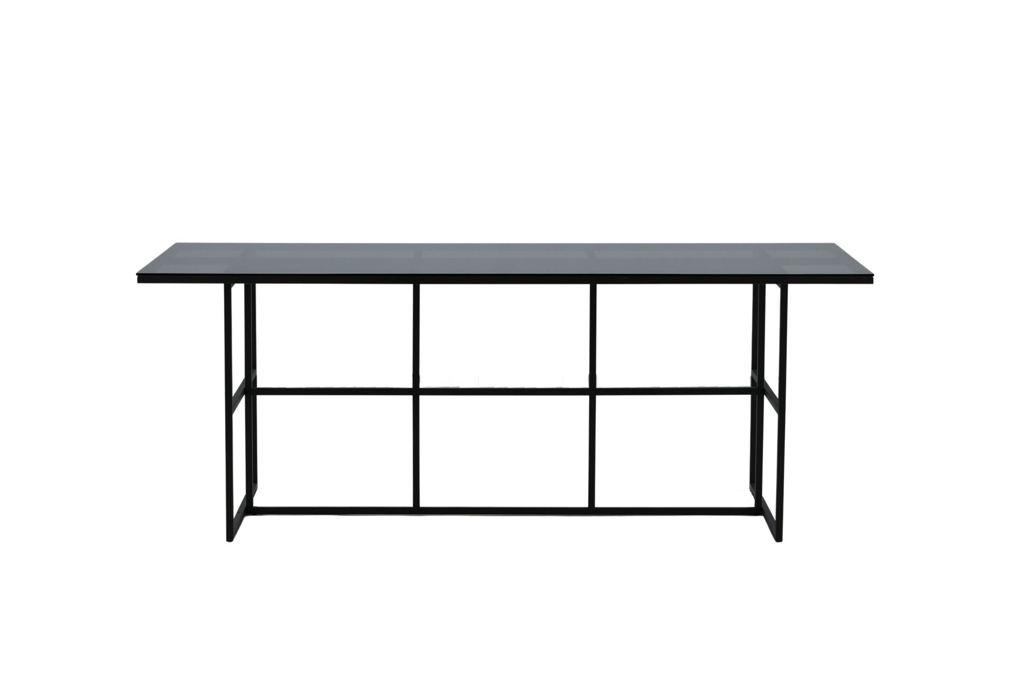 Venture Home Leif spisebord - Black / Black smoked smoked Glass