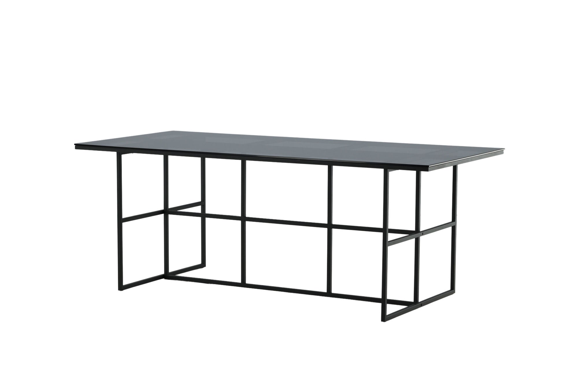 Venture Home Leif spisebord - Black / Black smoked smoked Glass