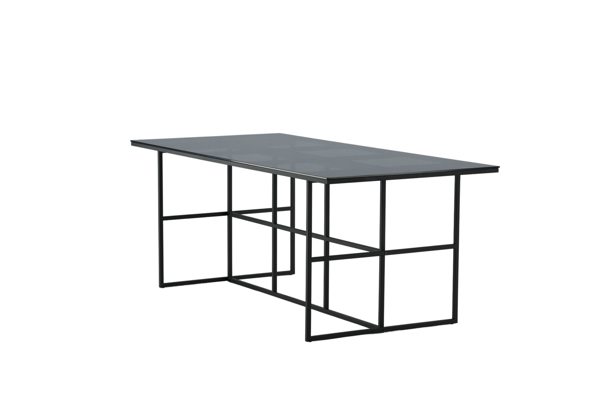 Venture Home Leif spisebord - Black / Black smoked smoked Glass