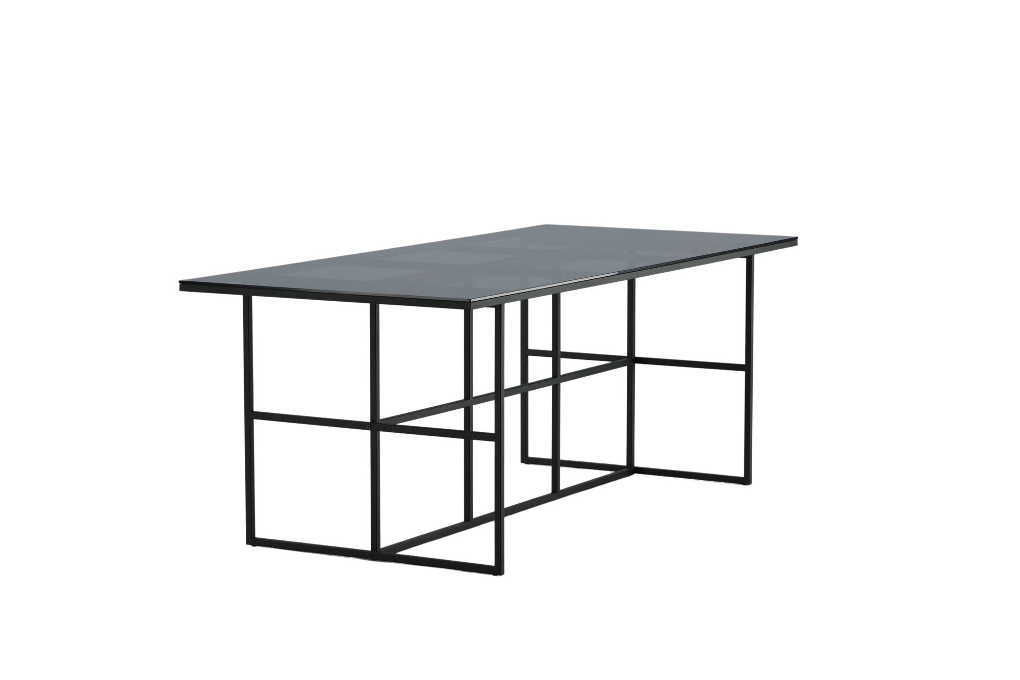 Venture Home Leif spisebord - Black / Black smoked smoked Glass