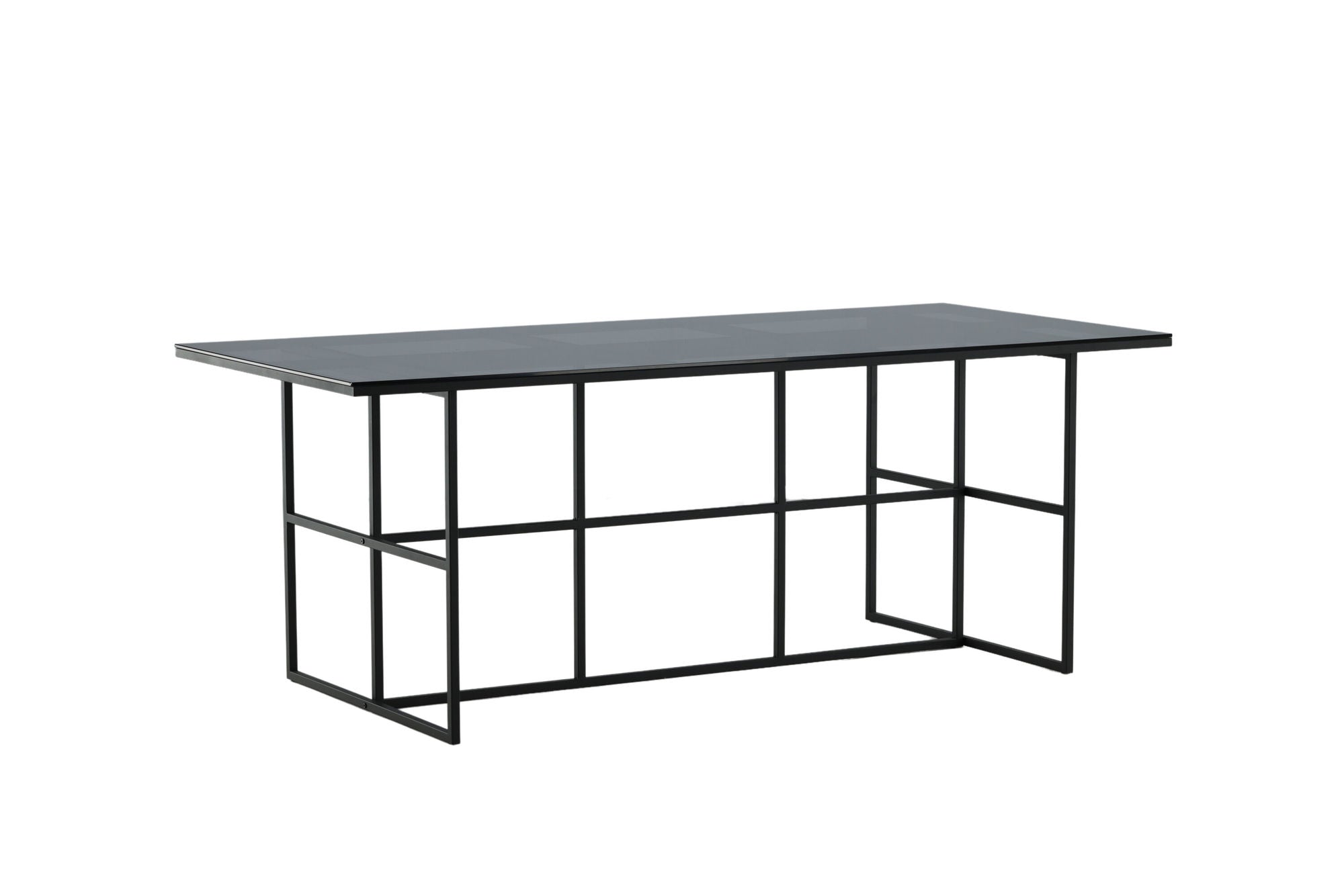 Venture Home Leif spisebord - Black / Black smoked smoked Glass