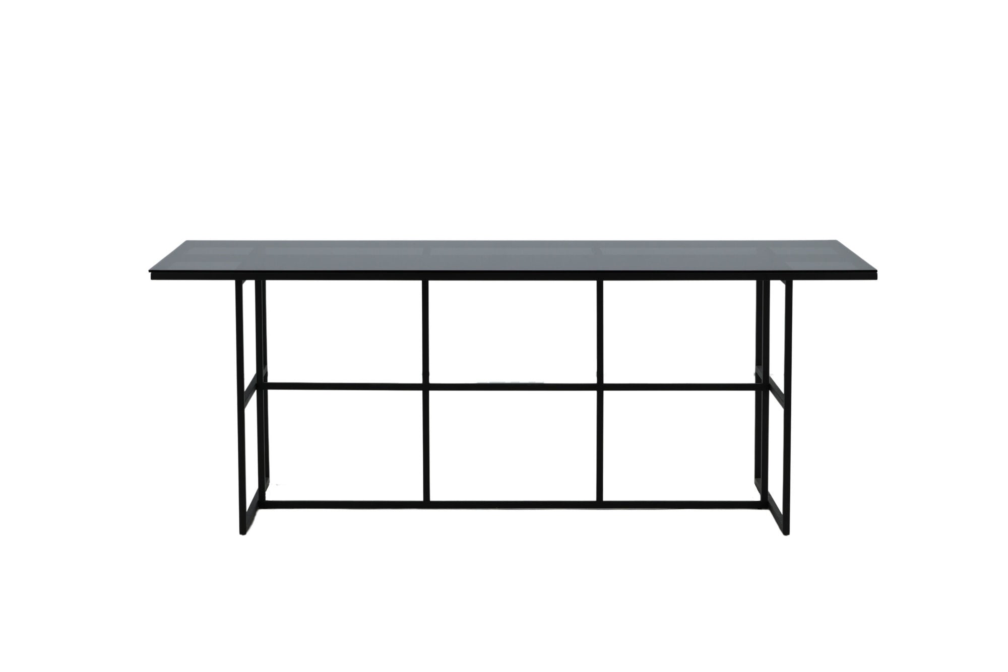 Venture Home Leif spisebord - Black / Black smoked smoked Glass