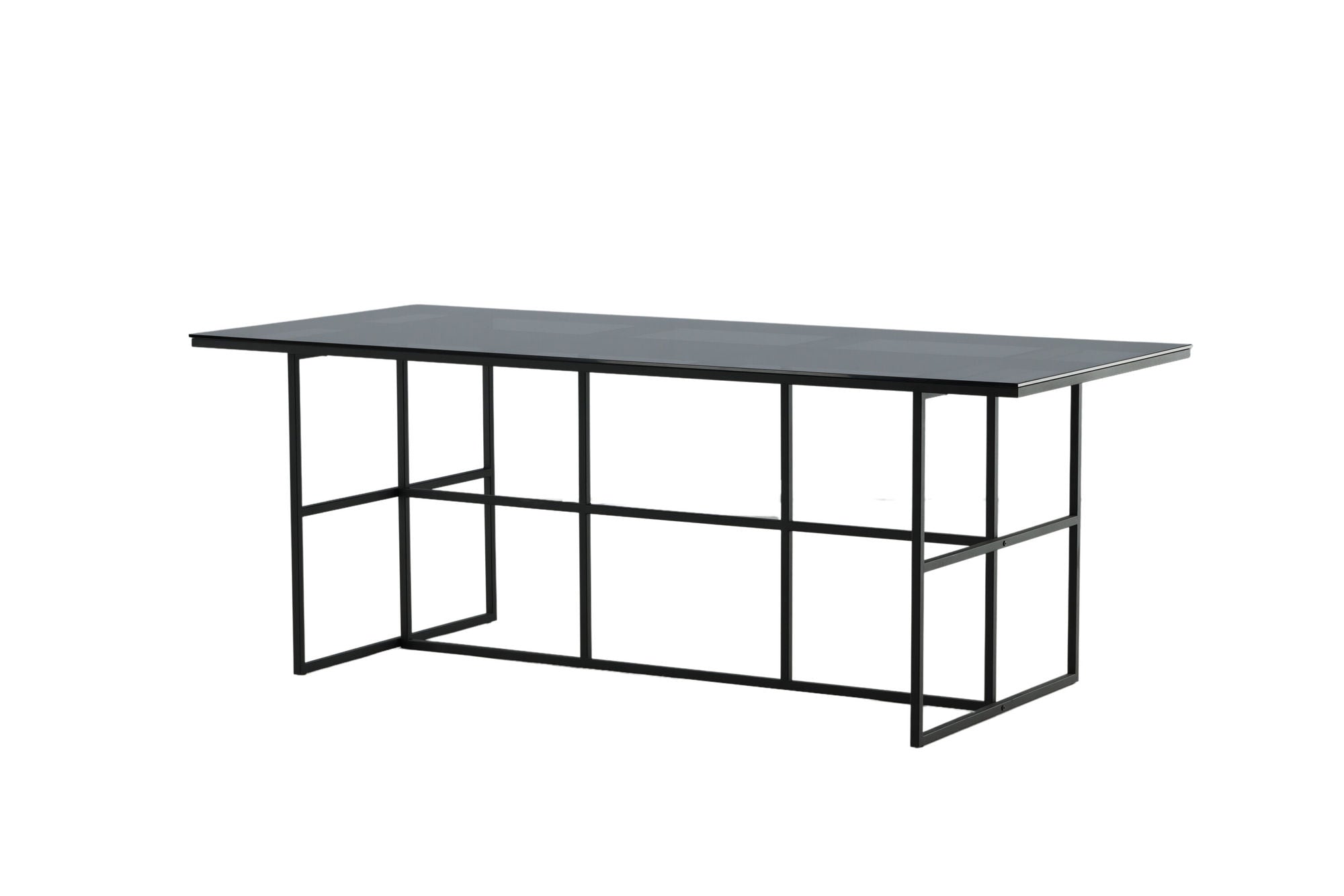 Venture Home Leif spisebord - Black / Black smoked smoked Glass