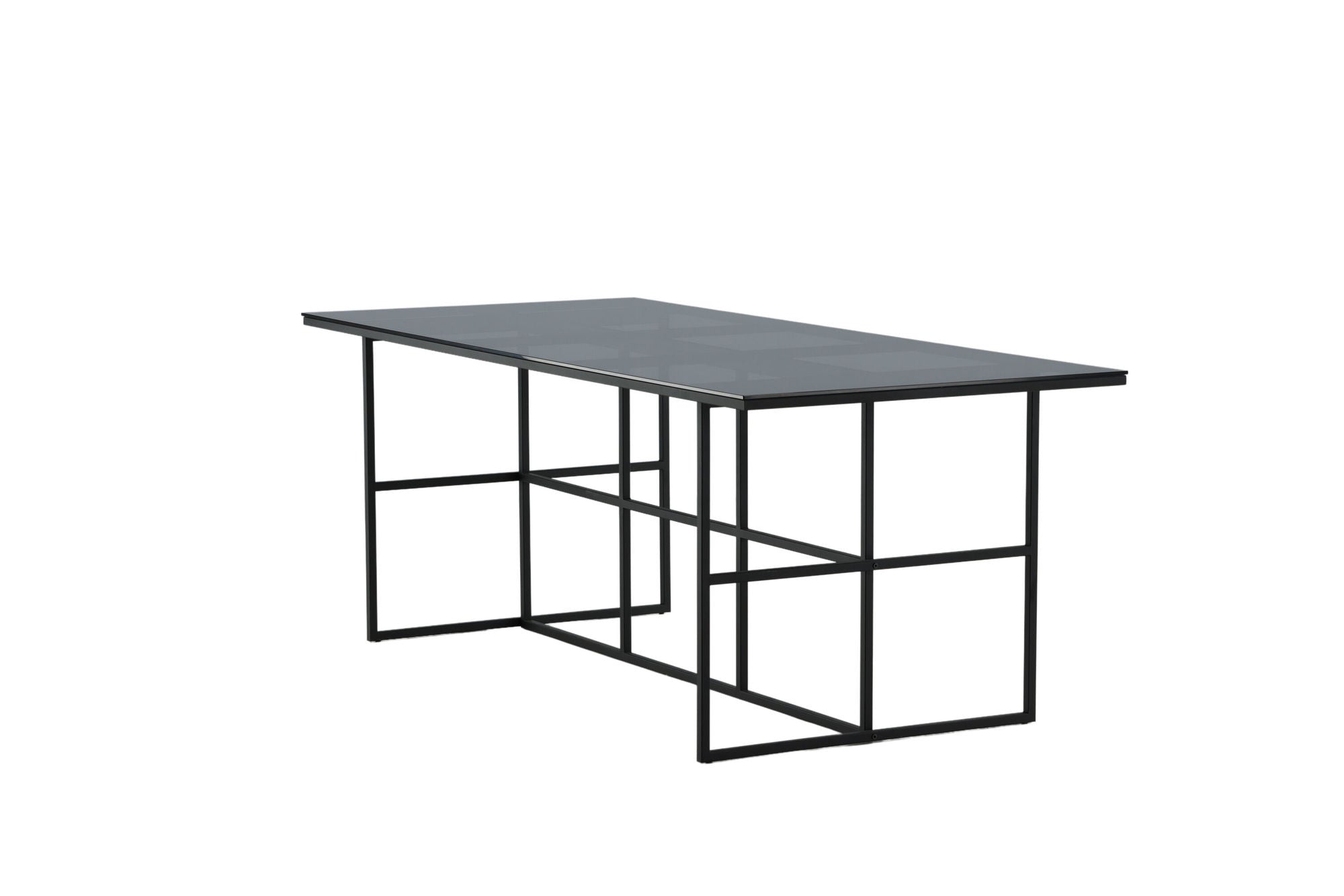 Venture Home Leif spisebord - Black / Black smoked smoked Glass