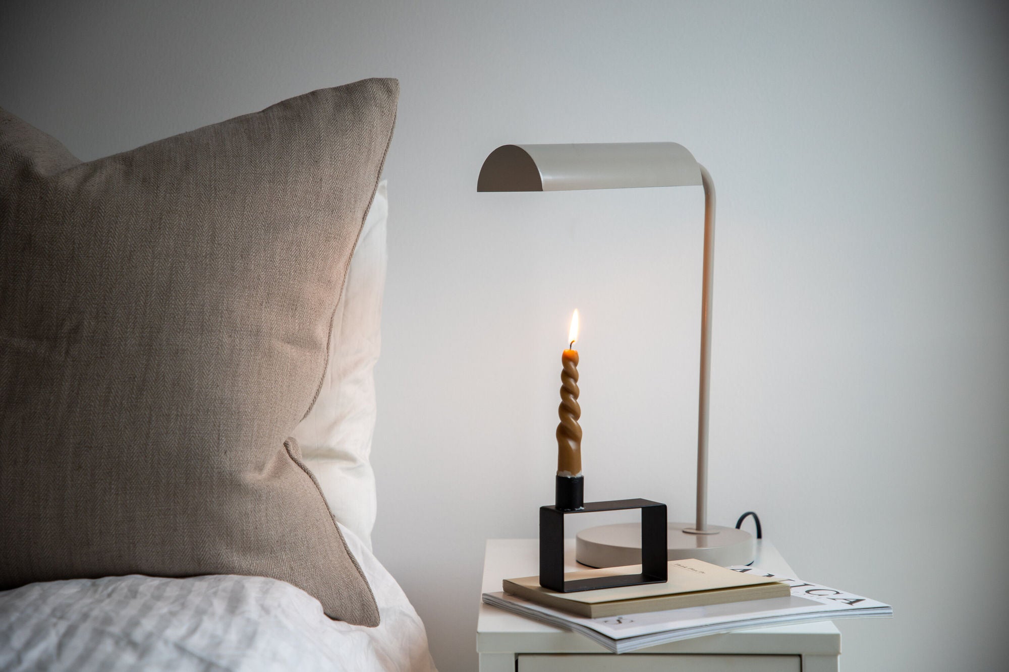 Venture Home Harmonica -bord lampe - Beige/Beige