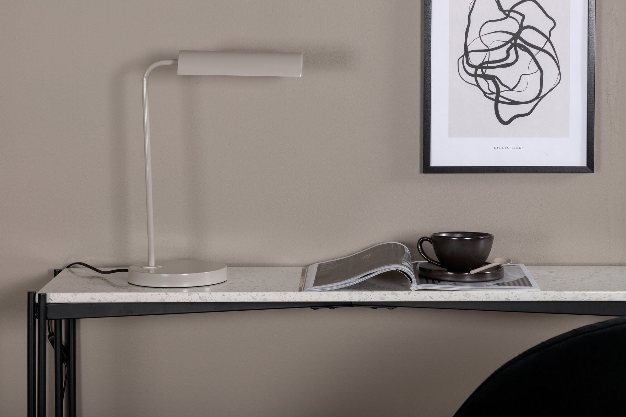 Venture Home Harmonica -bord lampe - Beige/Beige